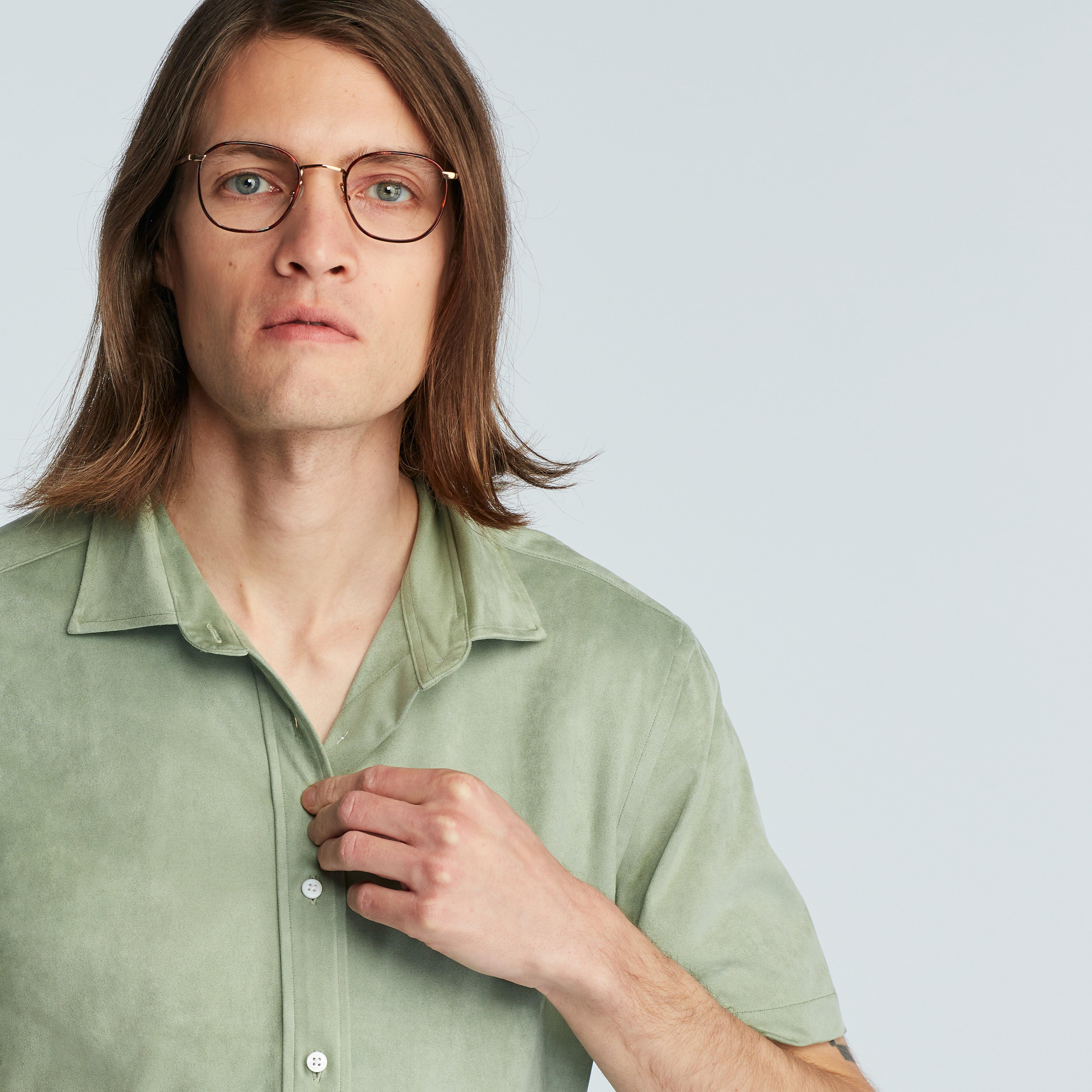 Product thumbnail 3 Green shirt - Solid Design from Indochino Collection