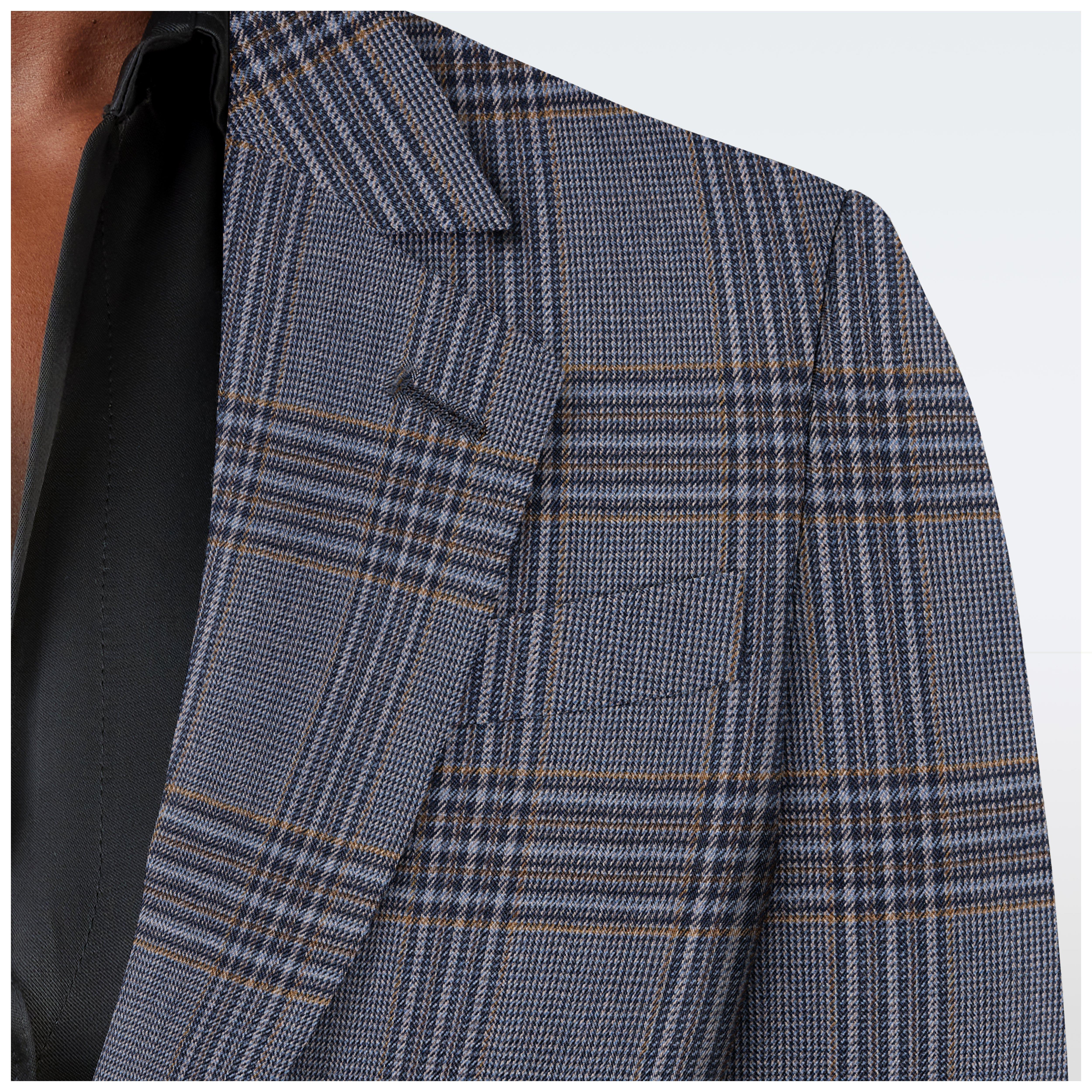 Product thumbnail 4 Blue blazer women - Gillingham Checked Design from Seasonal Indochino Collection