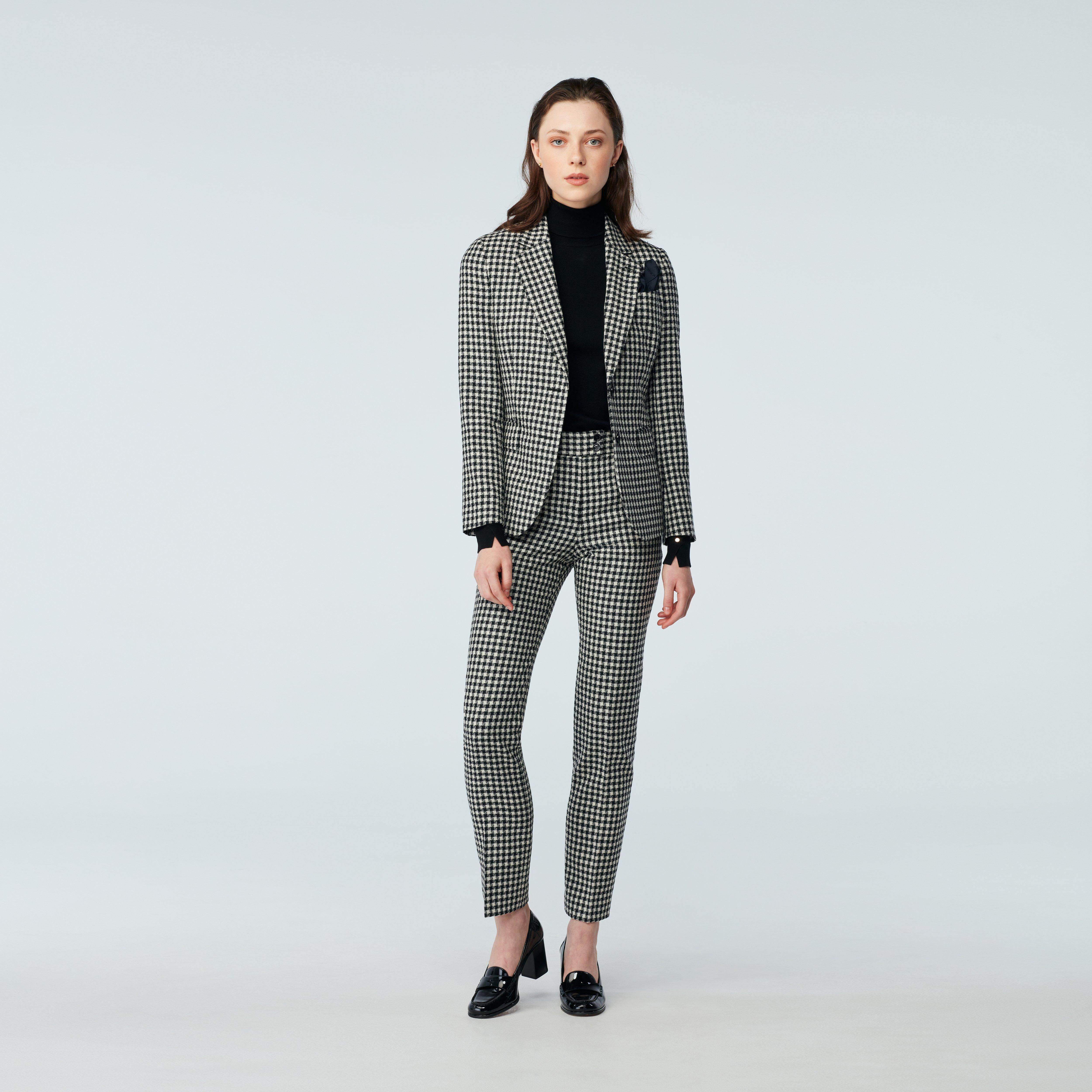 Glaston Houndstooth Brown Blazer