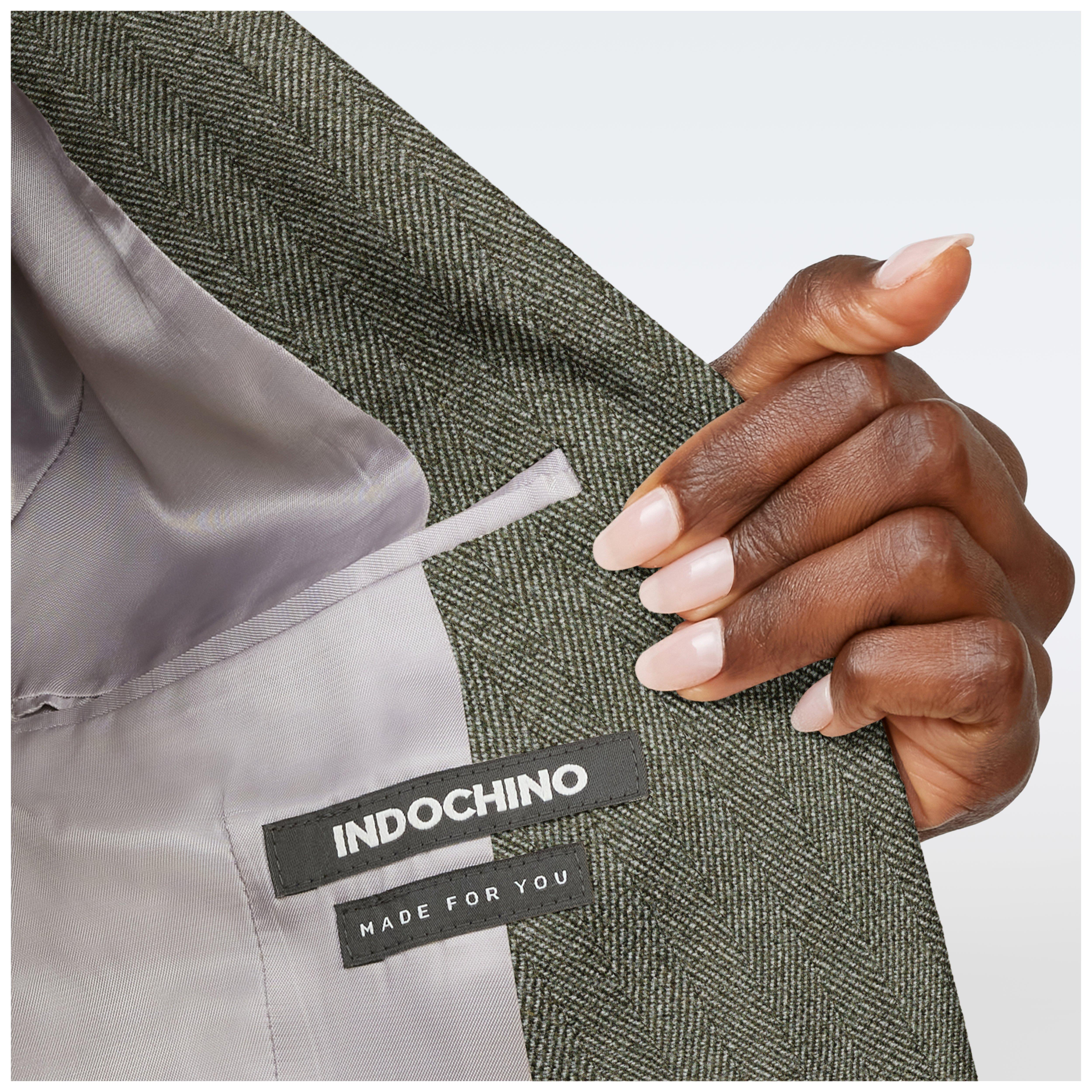Product thumbnail 3 Olive blazer women - Herringbone Design from Indochino Collection