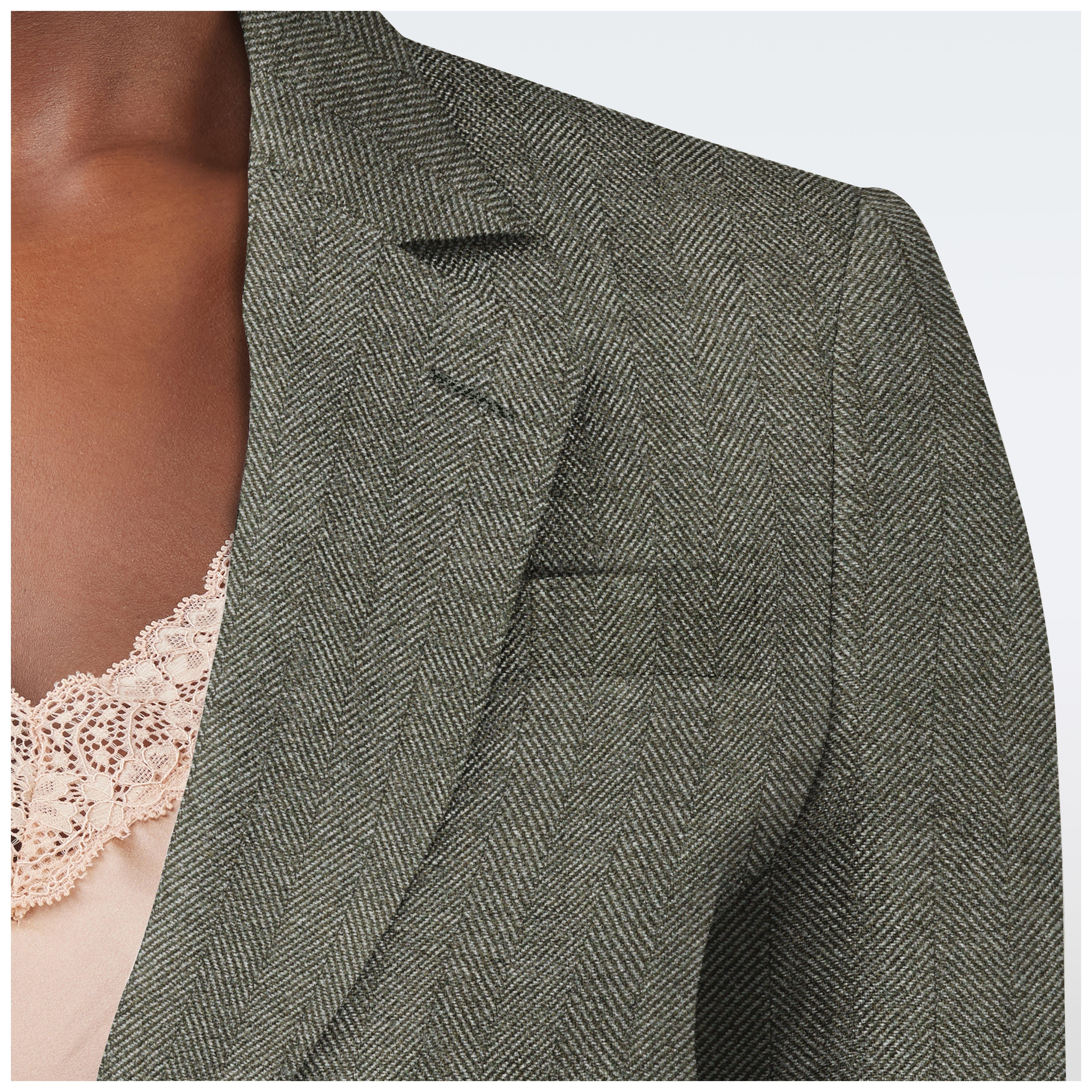 Product thumbnail 4 Olive blazer women - Herringbone Design from Indochino Collection