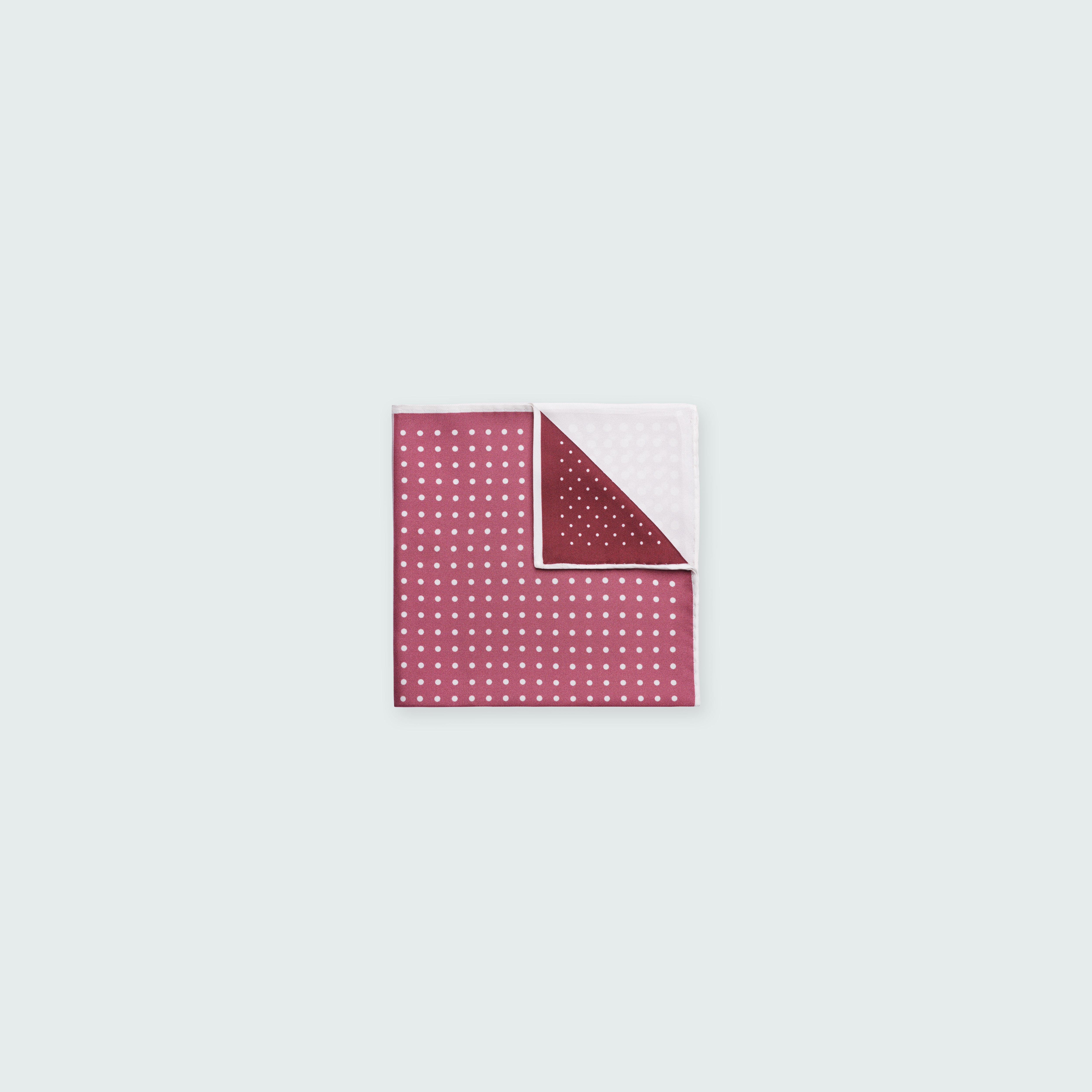 Burgundy pocket square - Solid Design from Indochino Collection