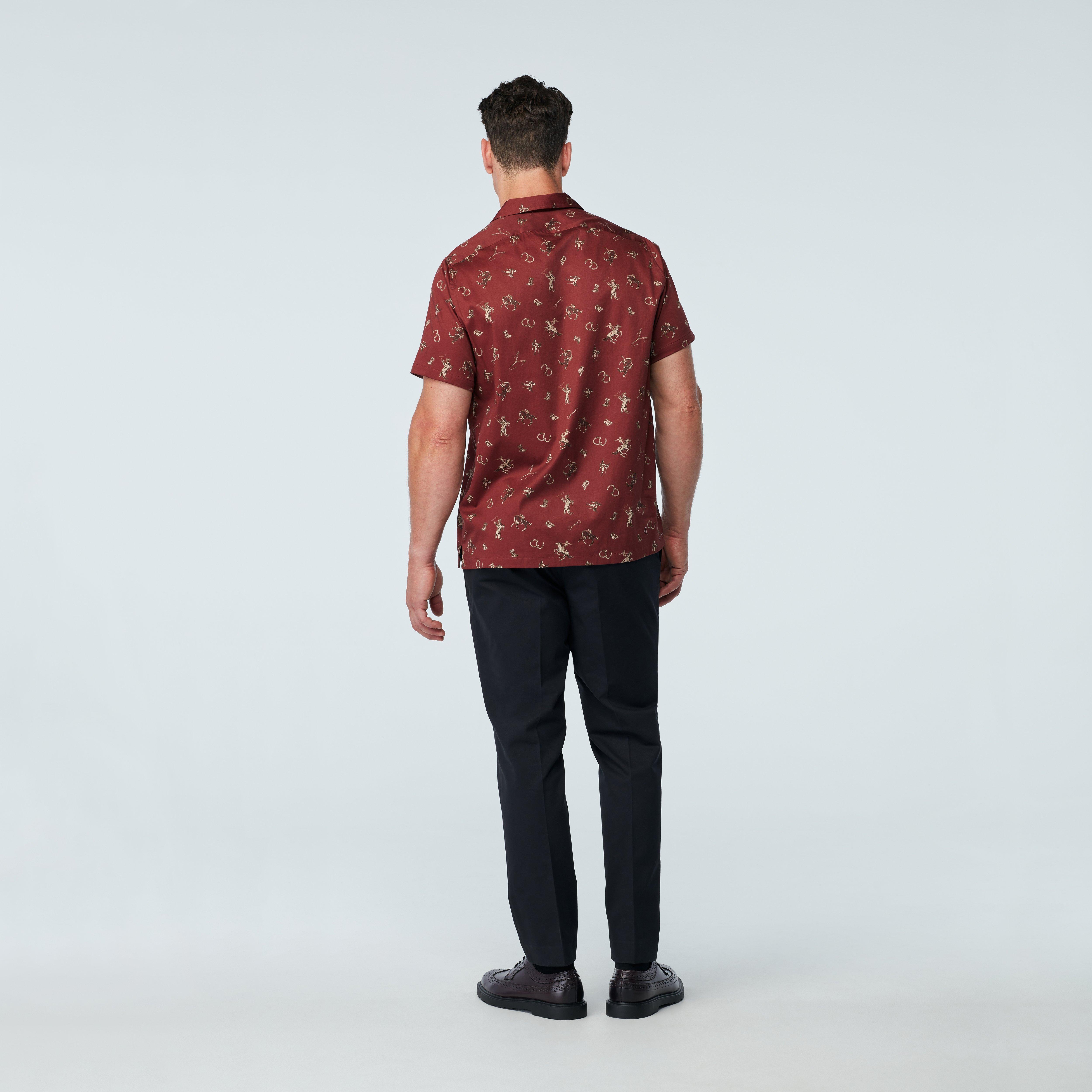 Product thumbnail 2 Burgundy campshirt - Pattern Design from Seasonal Indochino Collection