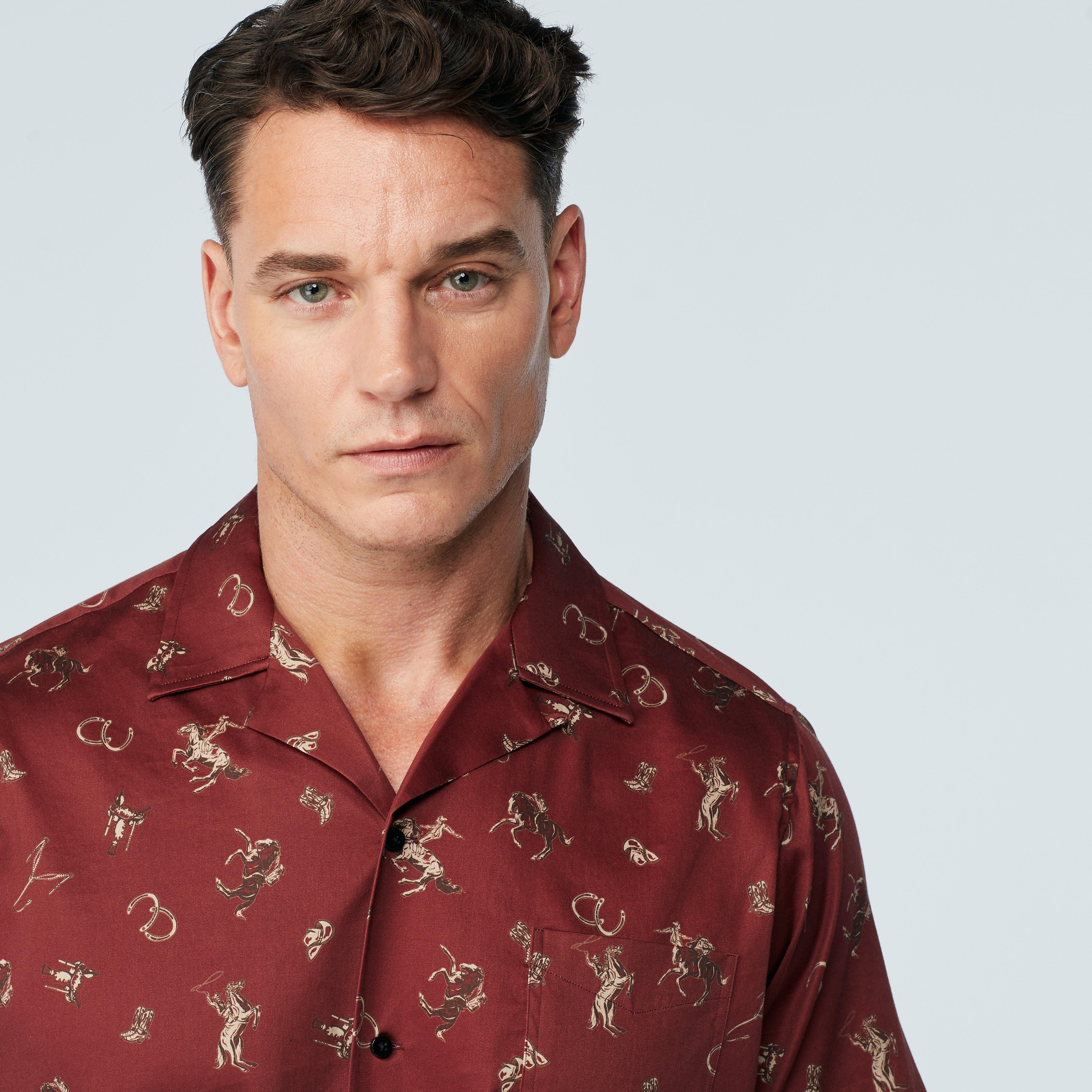 Product thumbnail 3 Burgundy campshirt - Pattern Design from Seasonal Indochino Collection