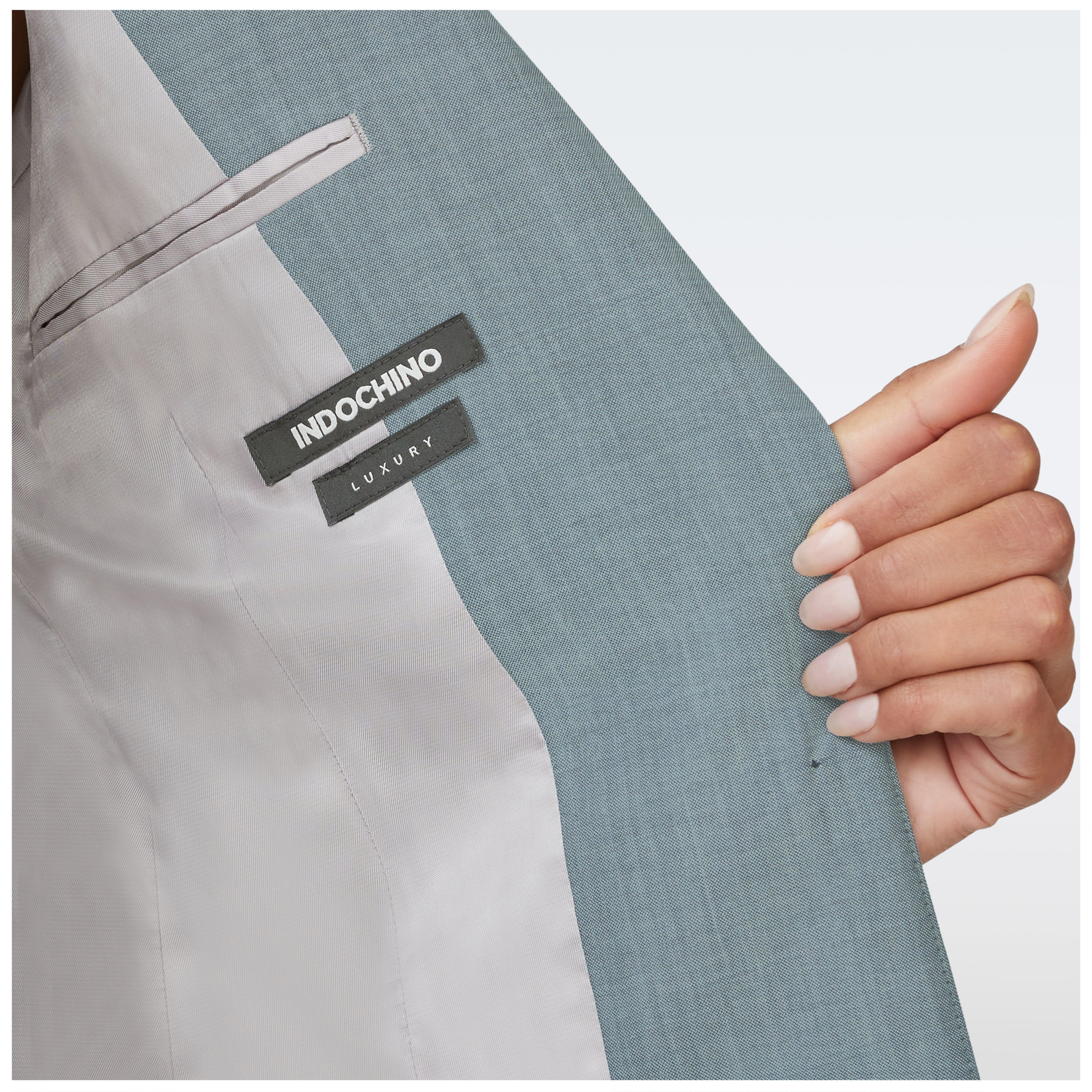 Custom Blazers Made For You - Norwich Wool Stretch Stone Blue Custom Blazers Made For You - Norwich Wool Stretch Stone Blue
