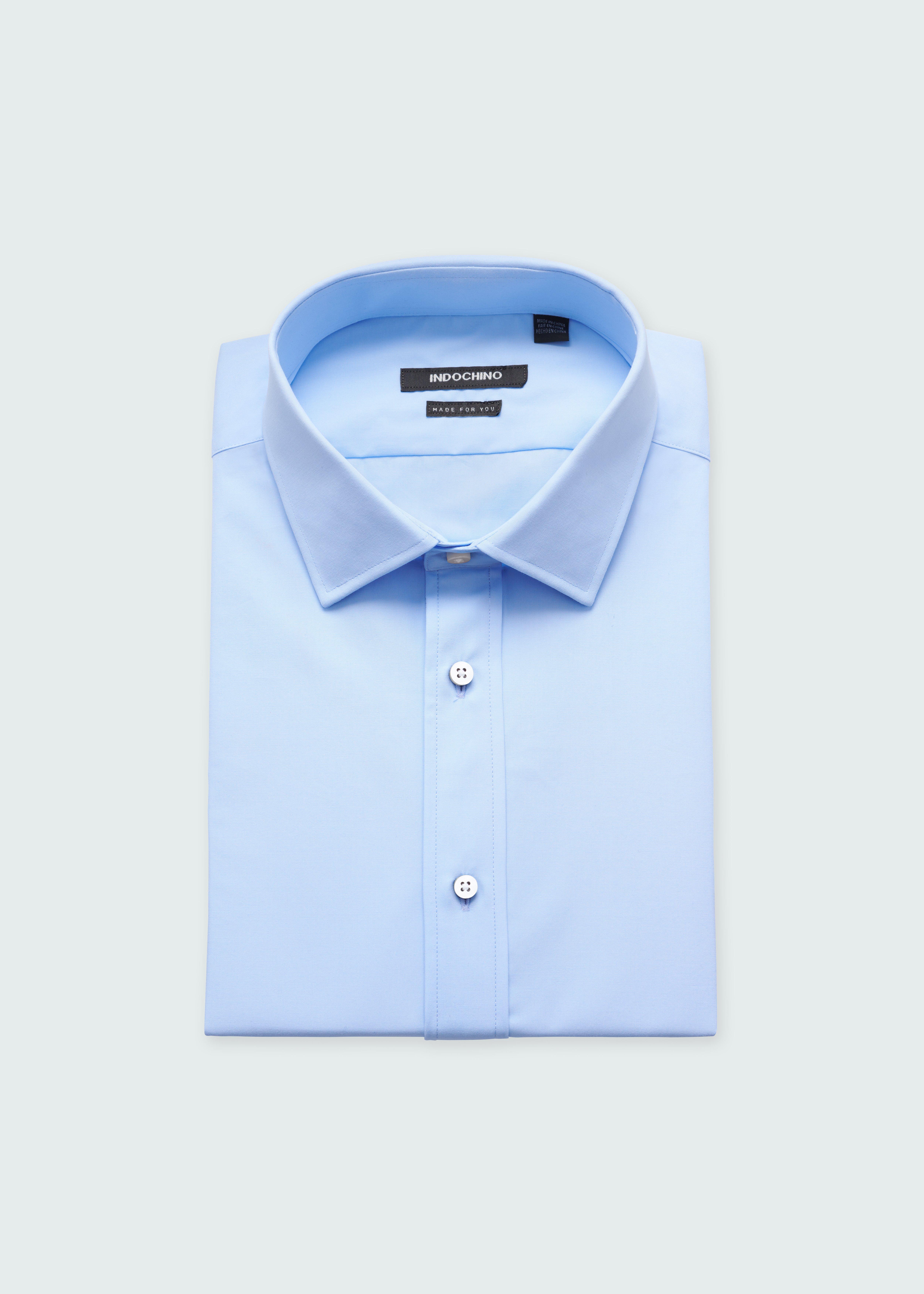Blue shirt - Solid Design from Luxury Indochino Collection