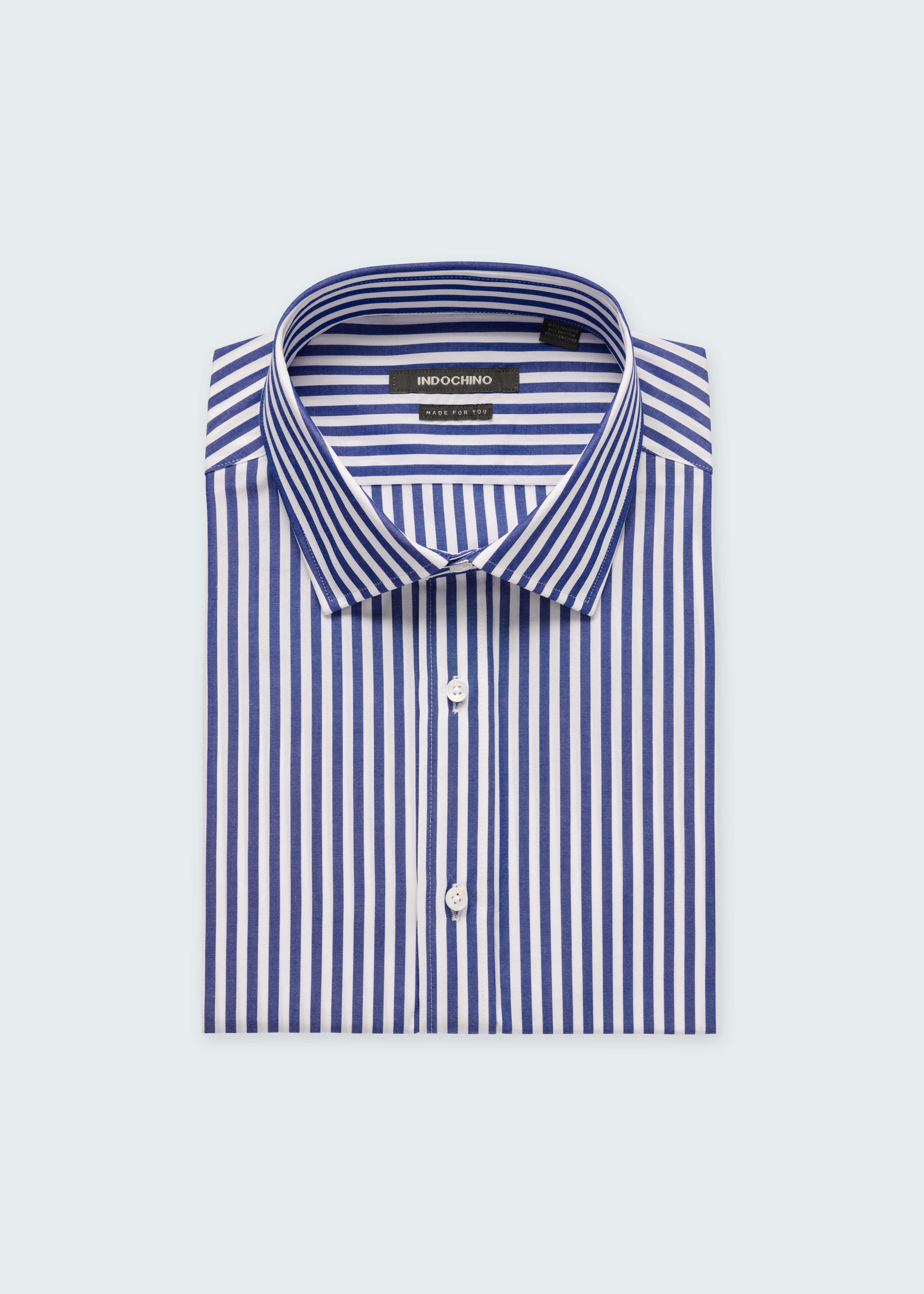 Blue shirt - Striped Design from Premium Indochino Collection