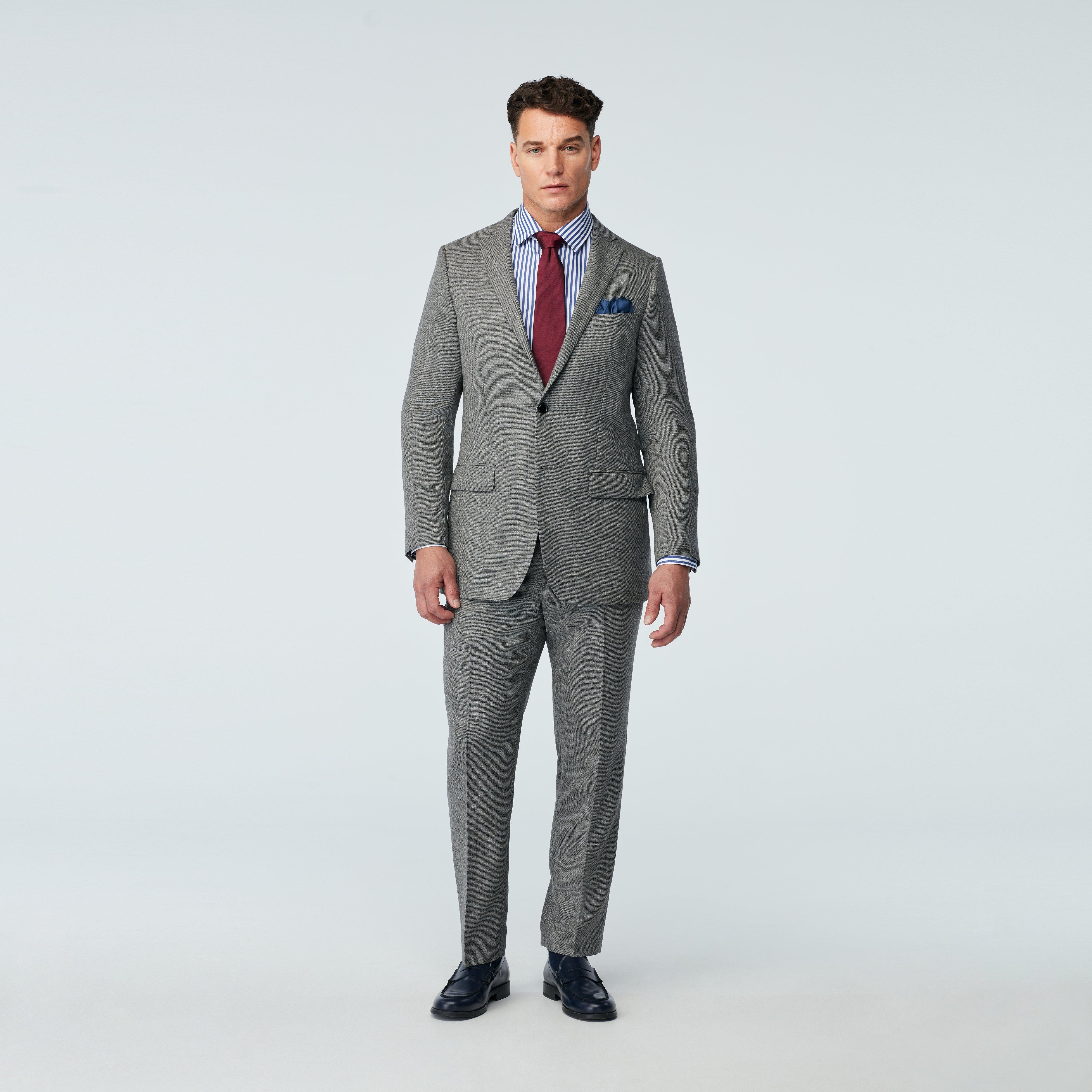 Gray suit - Northfield Solid Design from Premium Indochino Collection