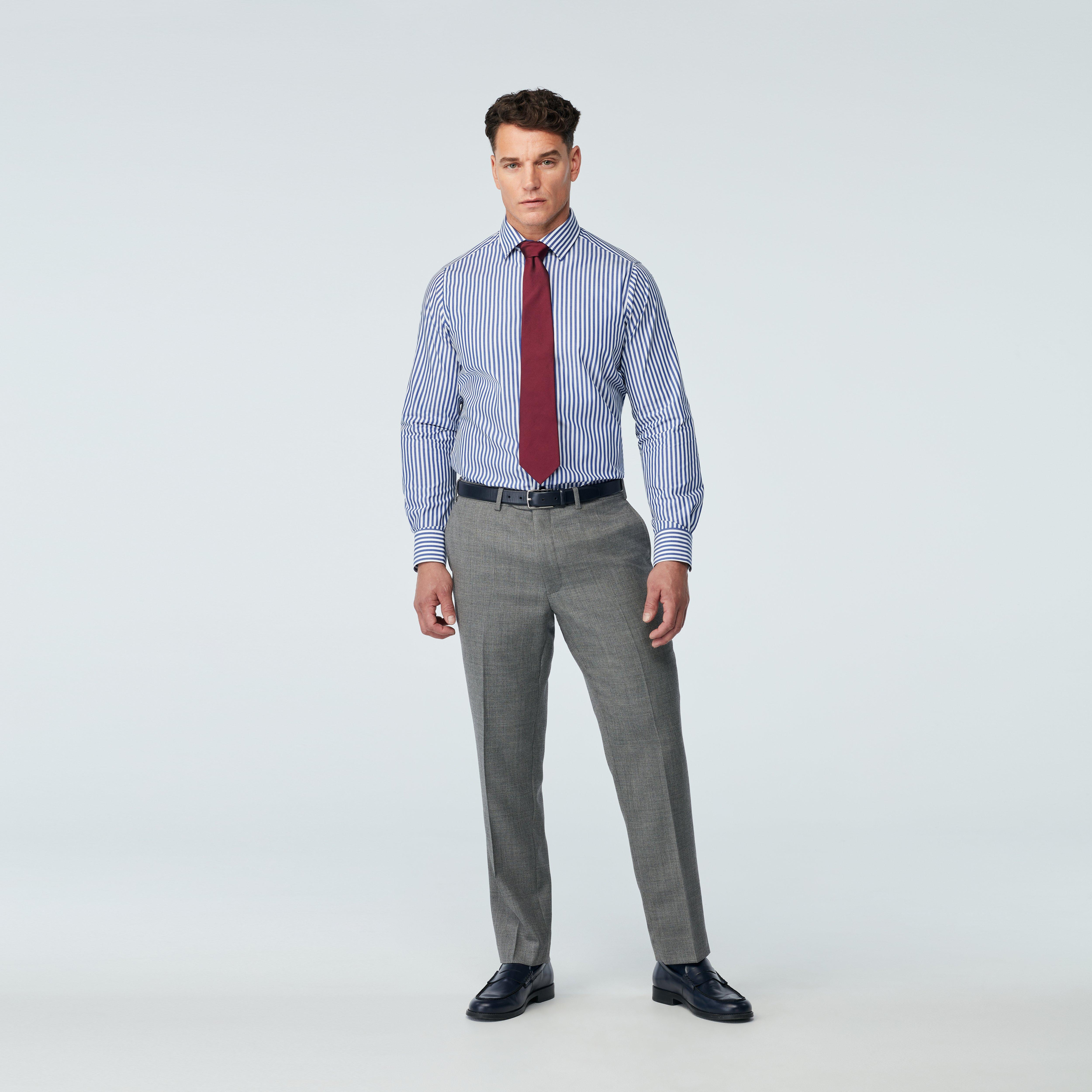 Custom Suits Made For You - Northfield Basketweave Gray Suit | INDOCHINO