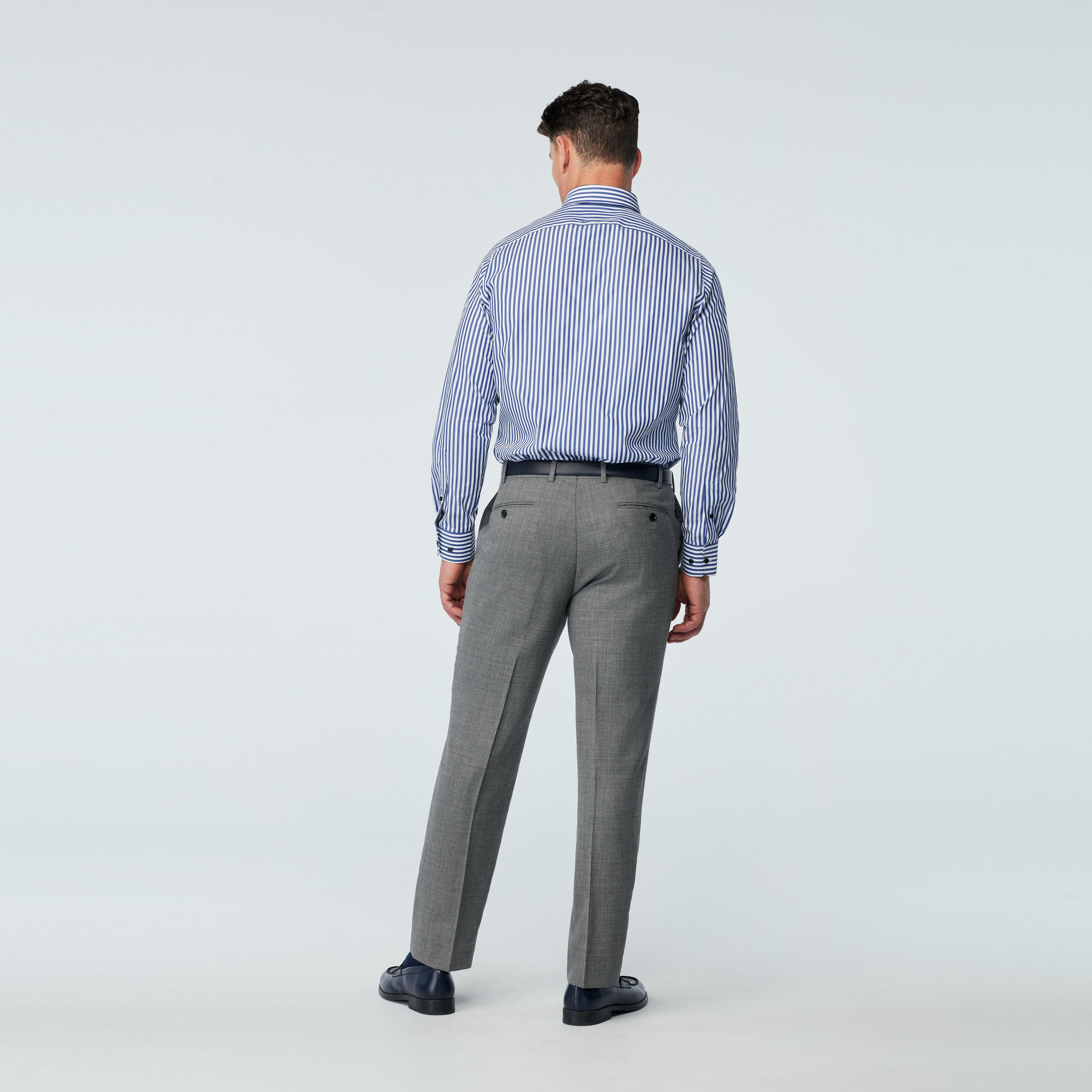 Custom Suits Made For You - Northfield Basketweave Gray Suit | INDOCHINO