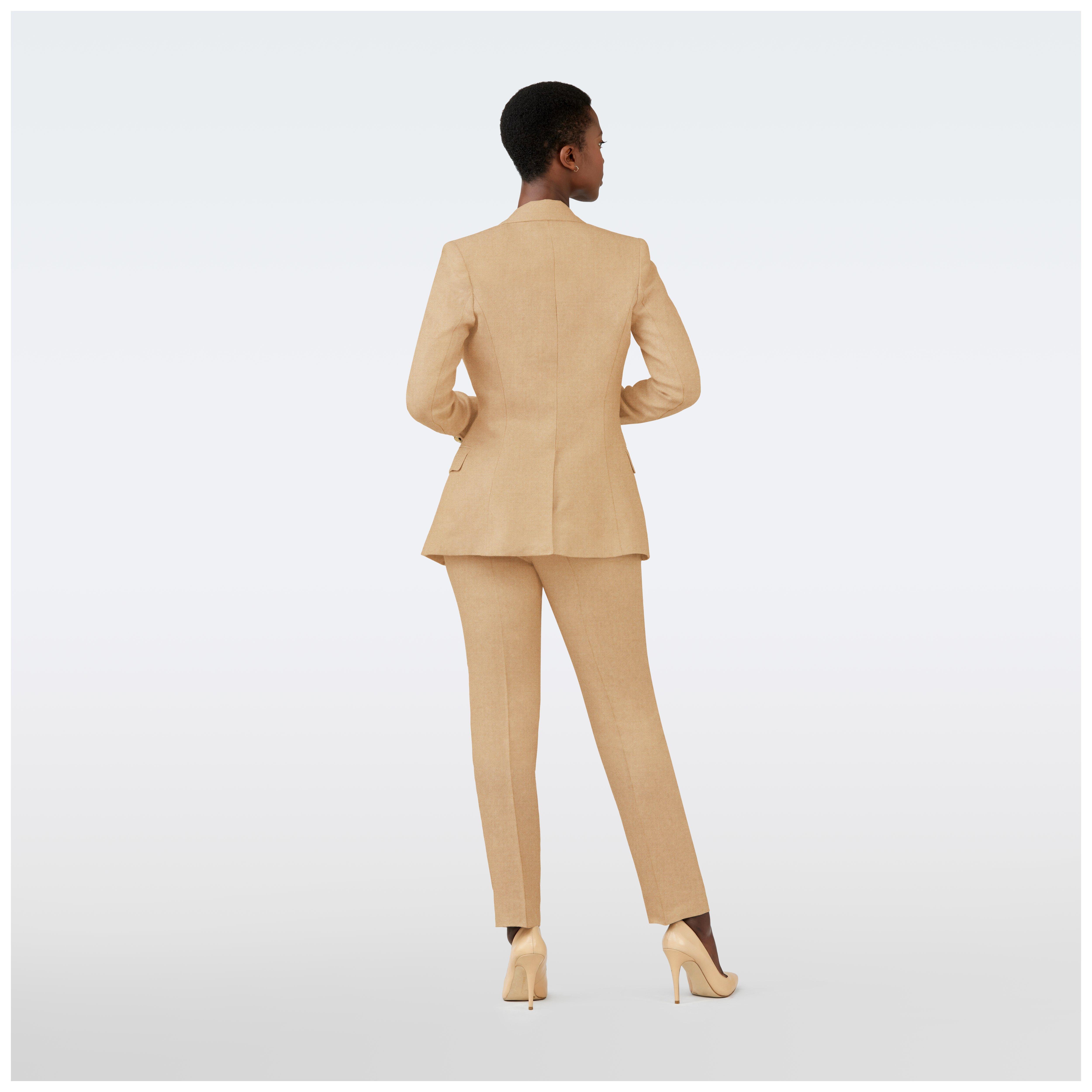 Product thumbnail 2 Camel blazer women - Monza Pattern Design from Italian Indochino Collection