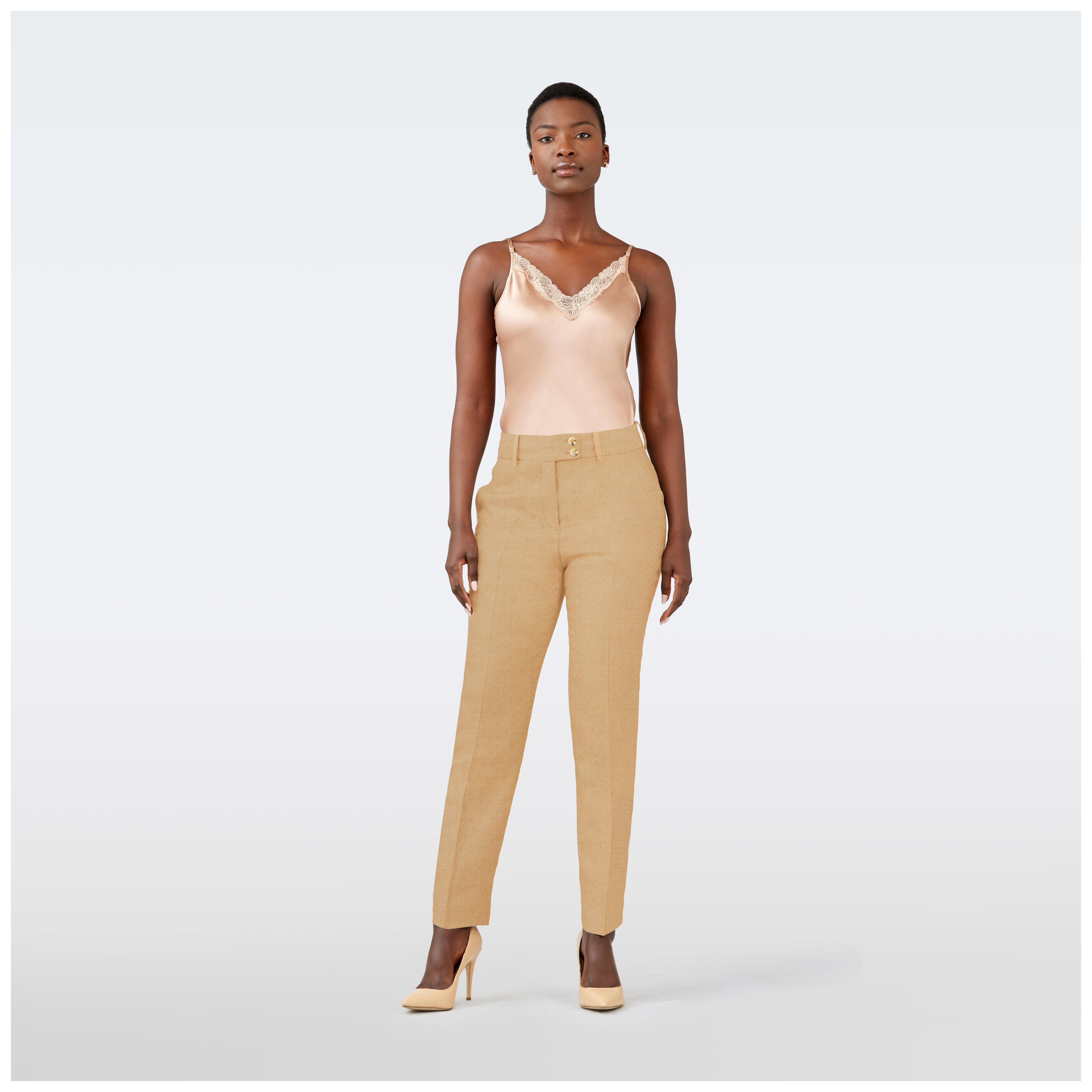 Monza Flannel Camel Pants
