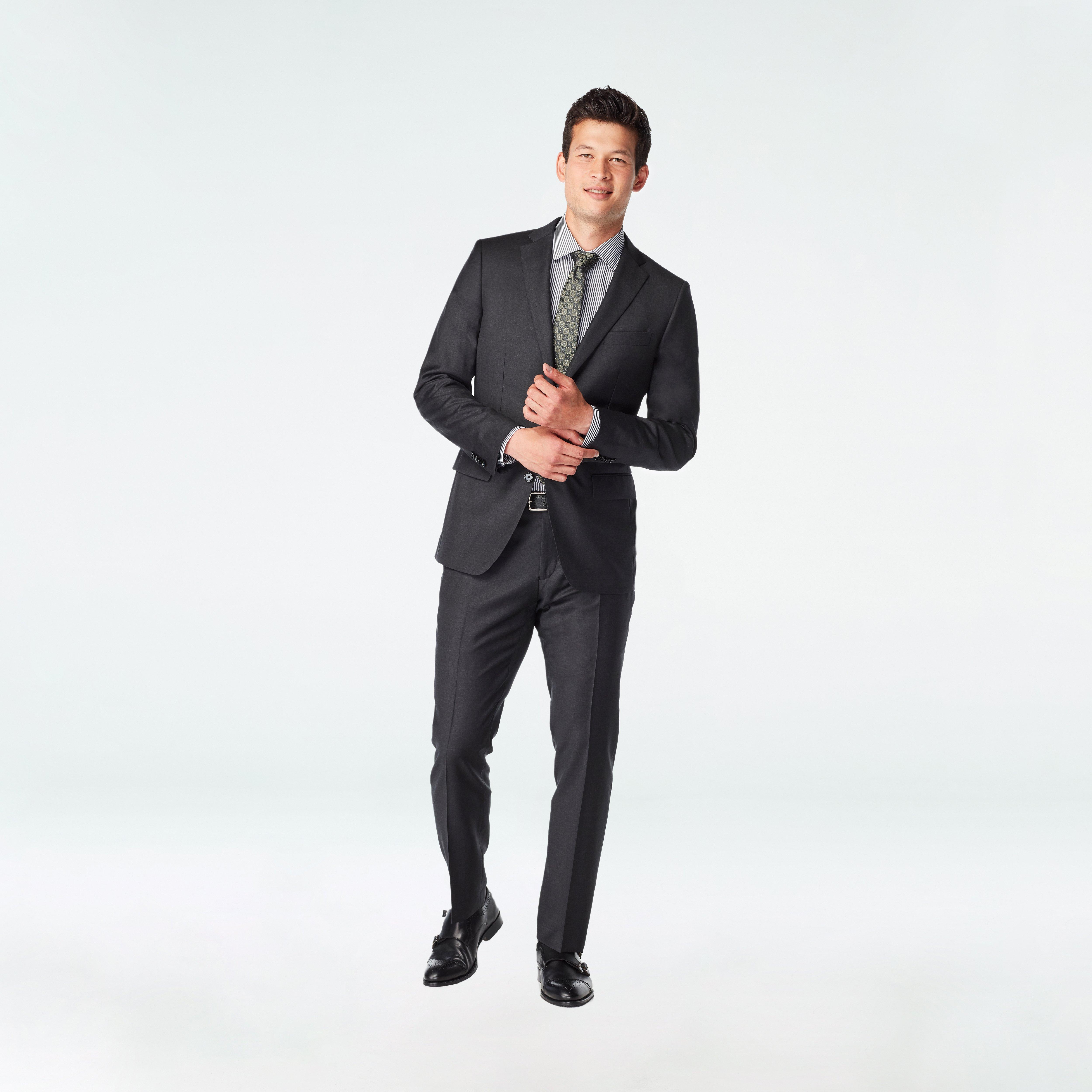 Gray blazer - hexham Solid Design from Fall / Winter Indochino Collection