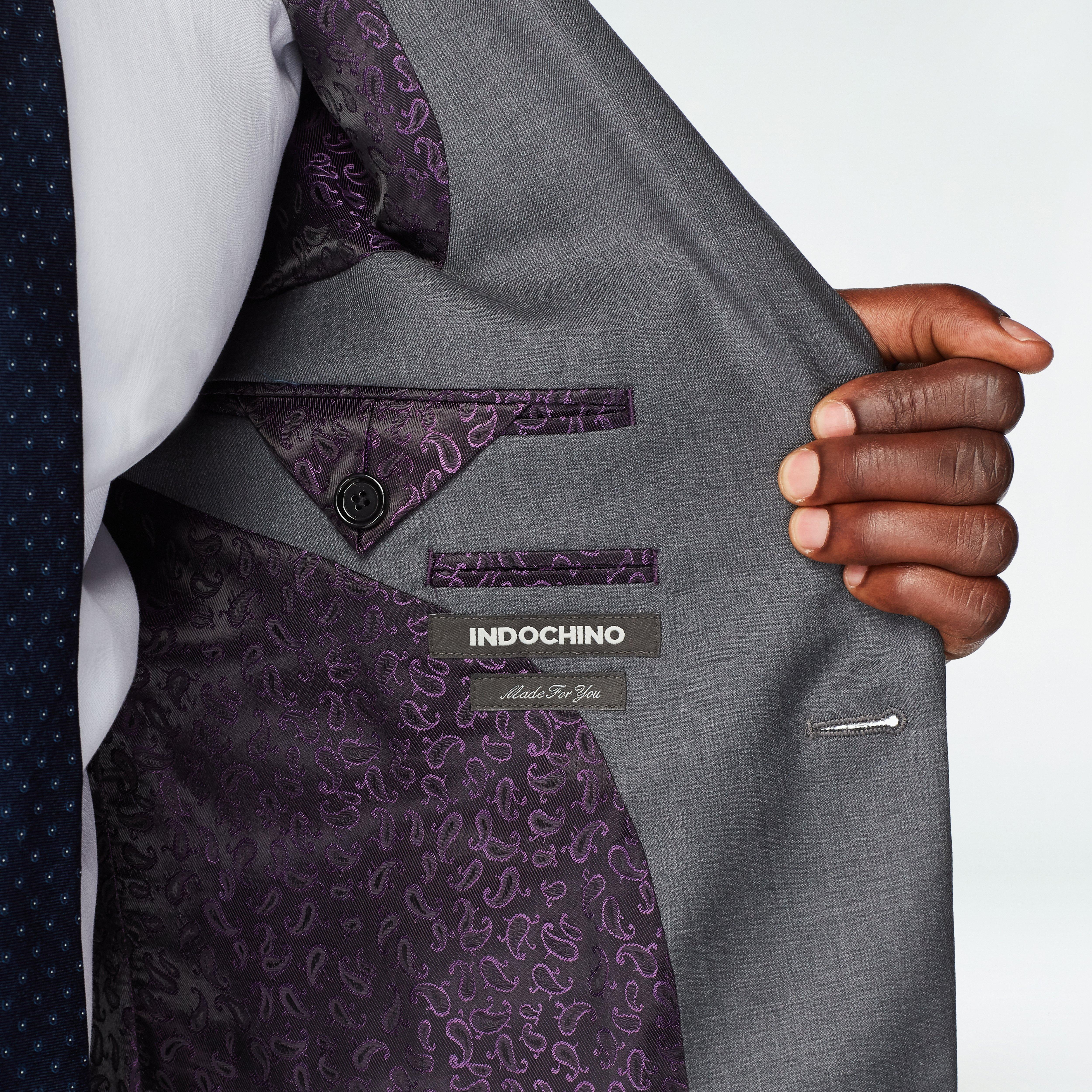 Product thumbnail 3 Gray blazer - hexham Solid Design from Fall / Winter Indochino Collection