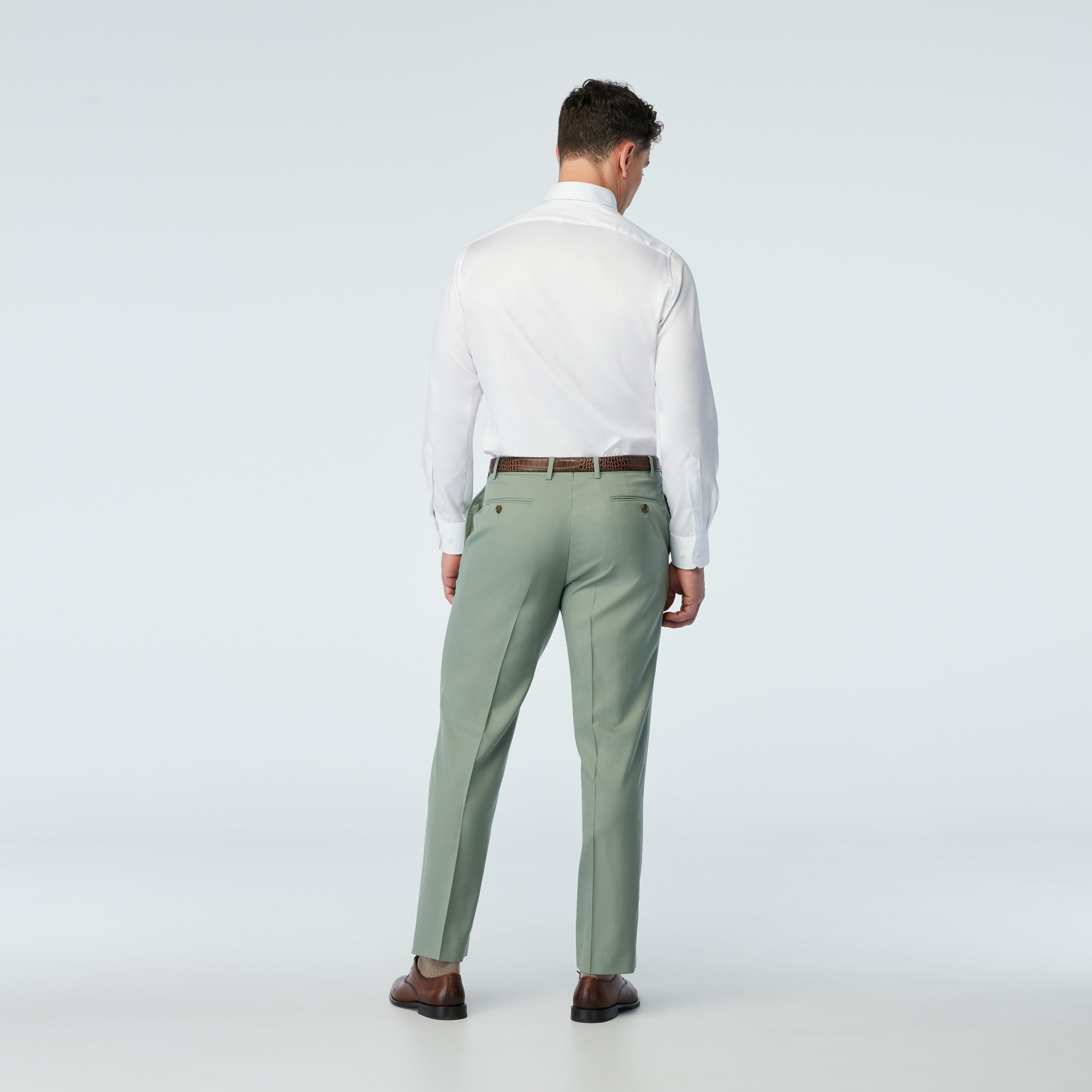 Product thumbnail 2 Green pants - Harrogate Solid Design from Luxury Indochino Collection