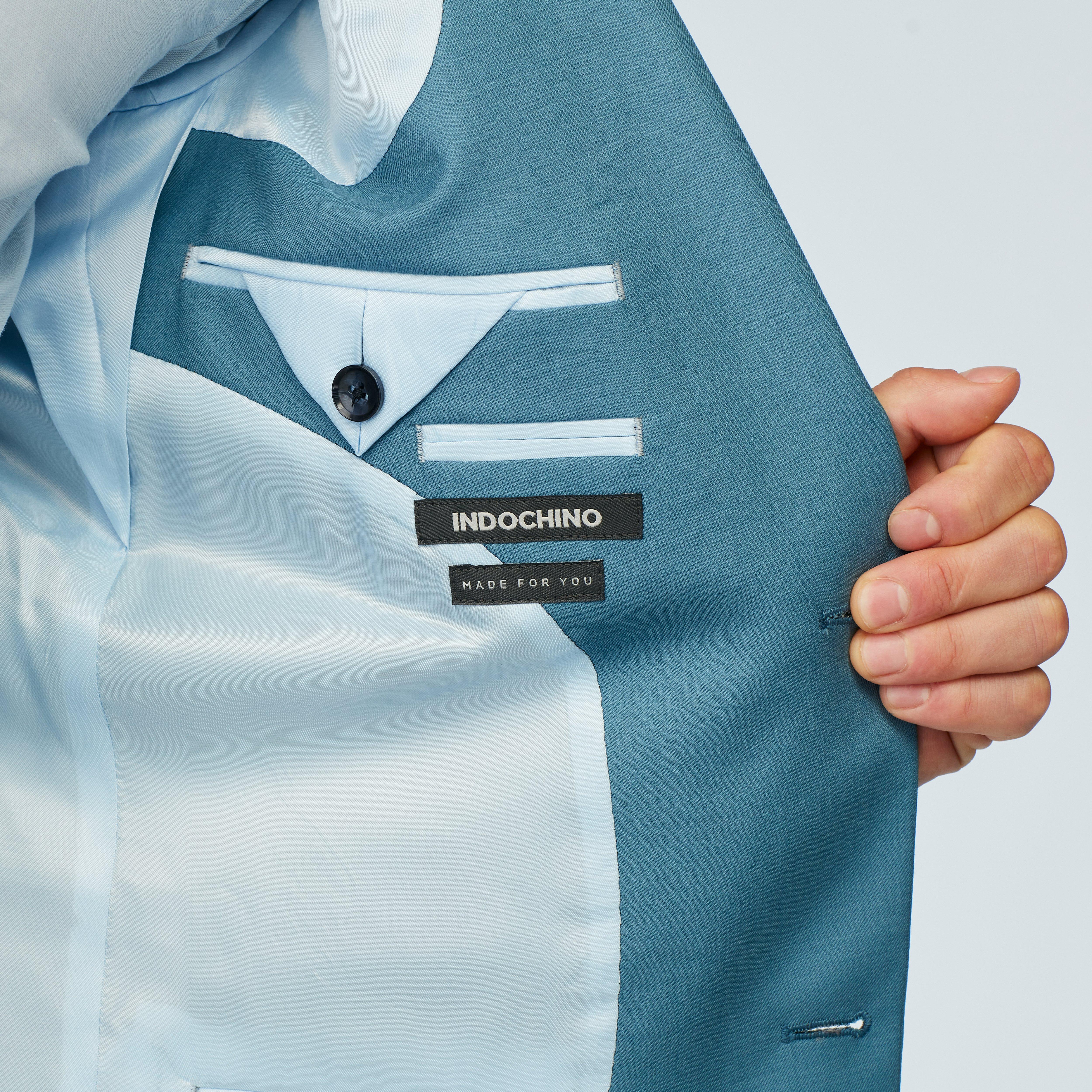 Product thumbnail 3 Blue blazer - Harrogate Solid Design from Luxury Indochino Collection