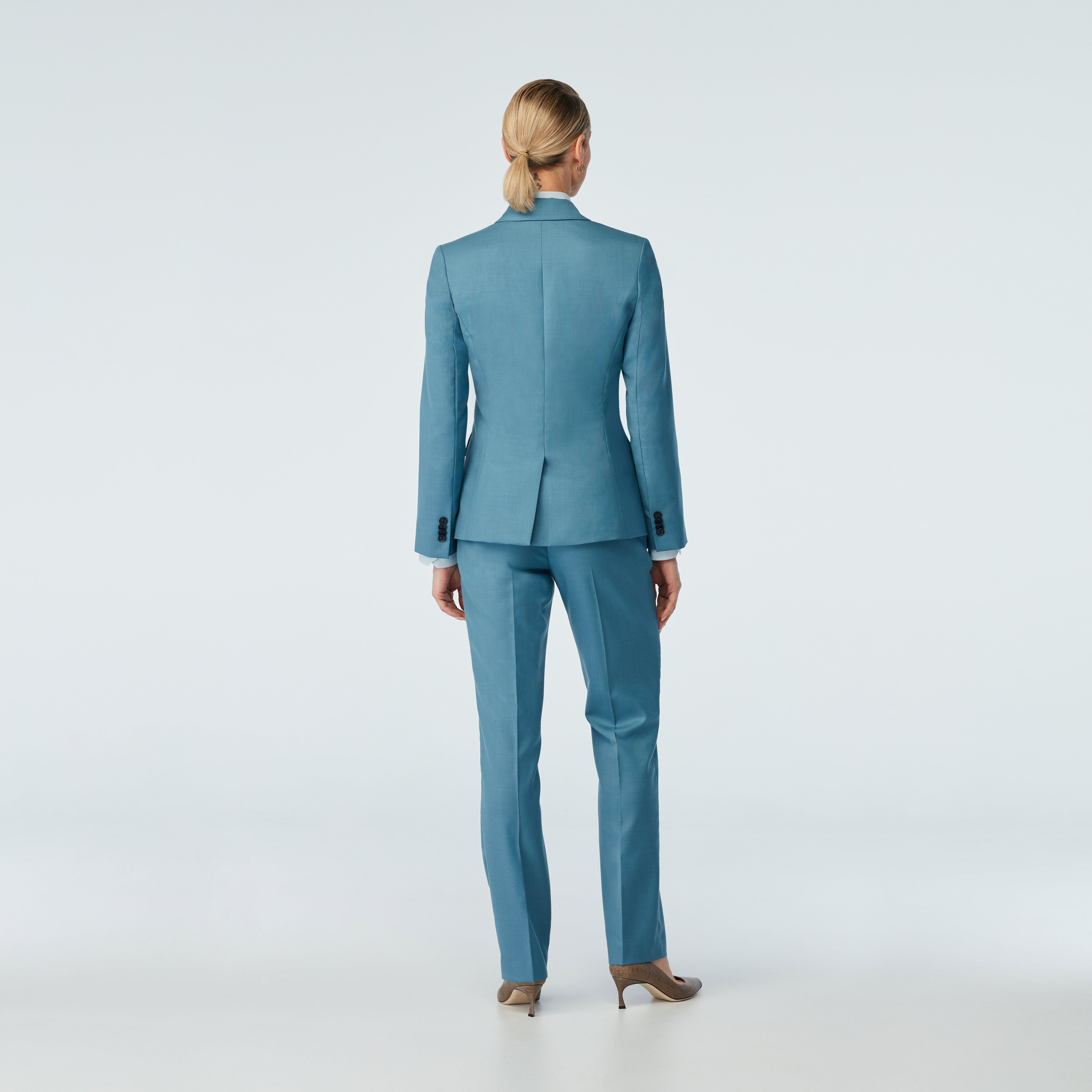 Product thumbnail 2 Blue suit women - Harrogate Solid Design from Luxury Indochino Collection