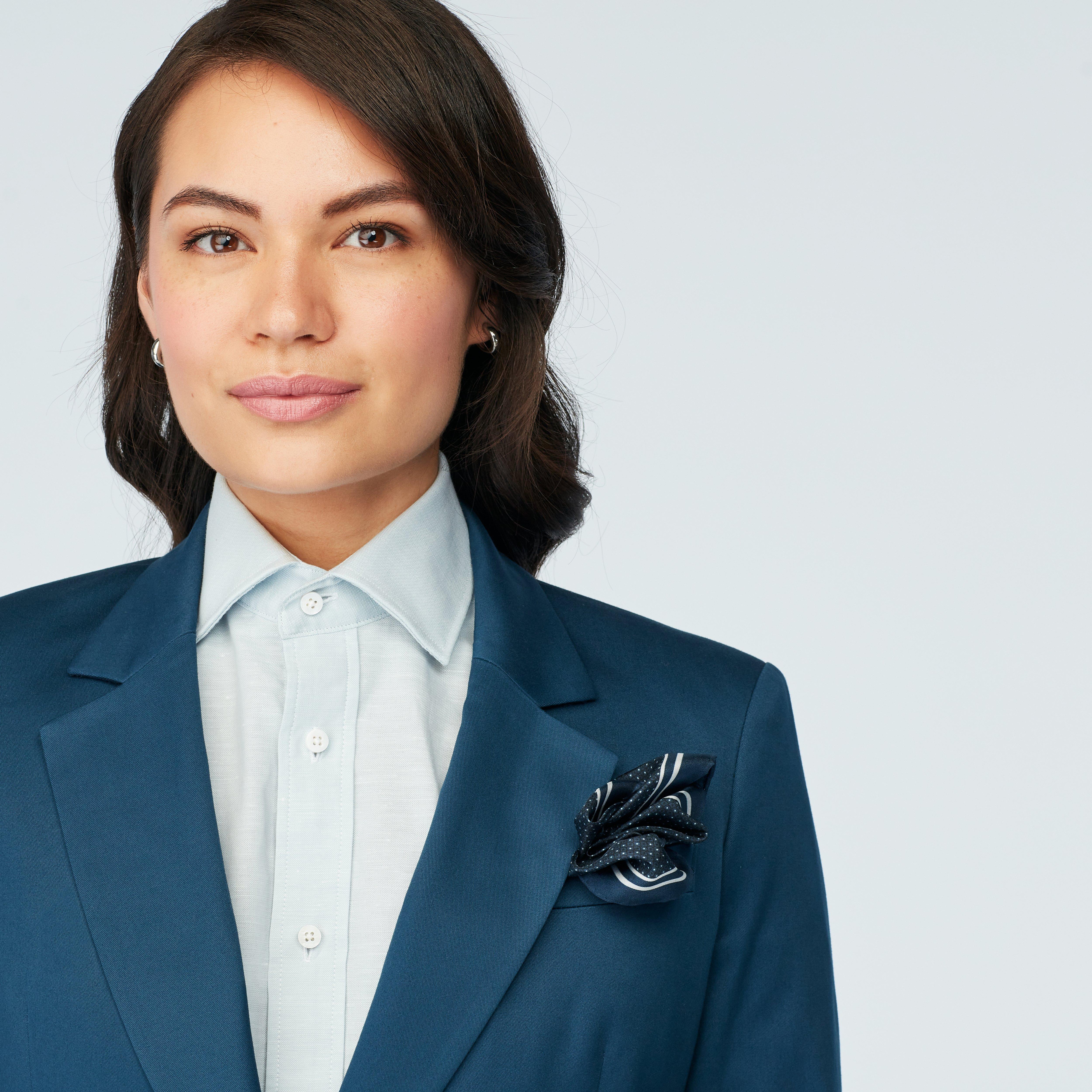 Product thumbnail 4 Navy blazer women - Hartley Solid Design from Premium Indochino Collection