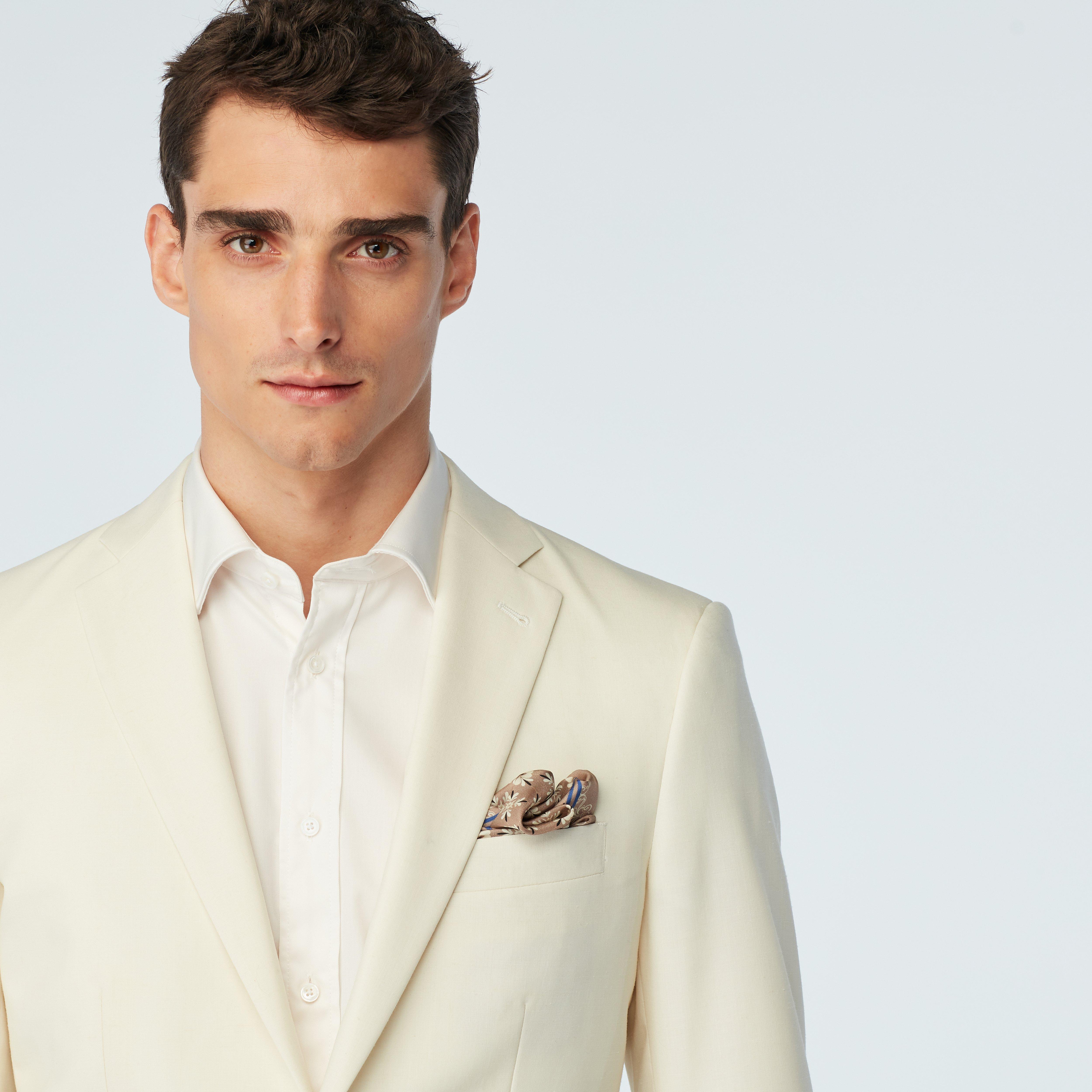 Product thumbnail 6 Cream suit - Stockport Solid Design from Spring / Summer Indochino Collection
