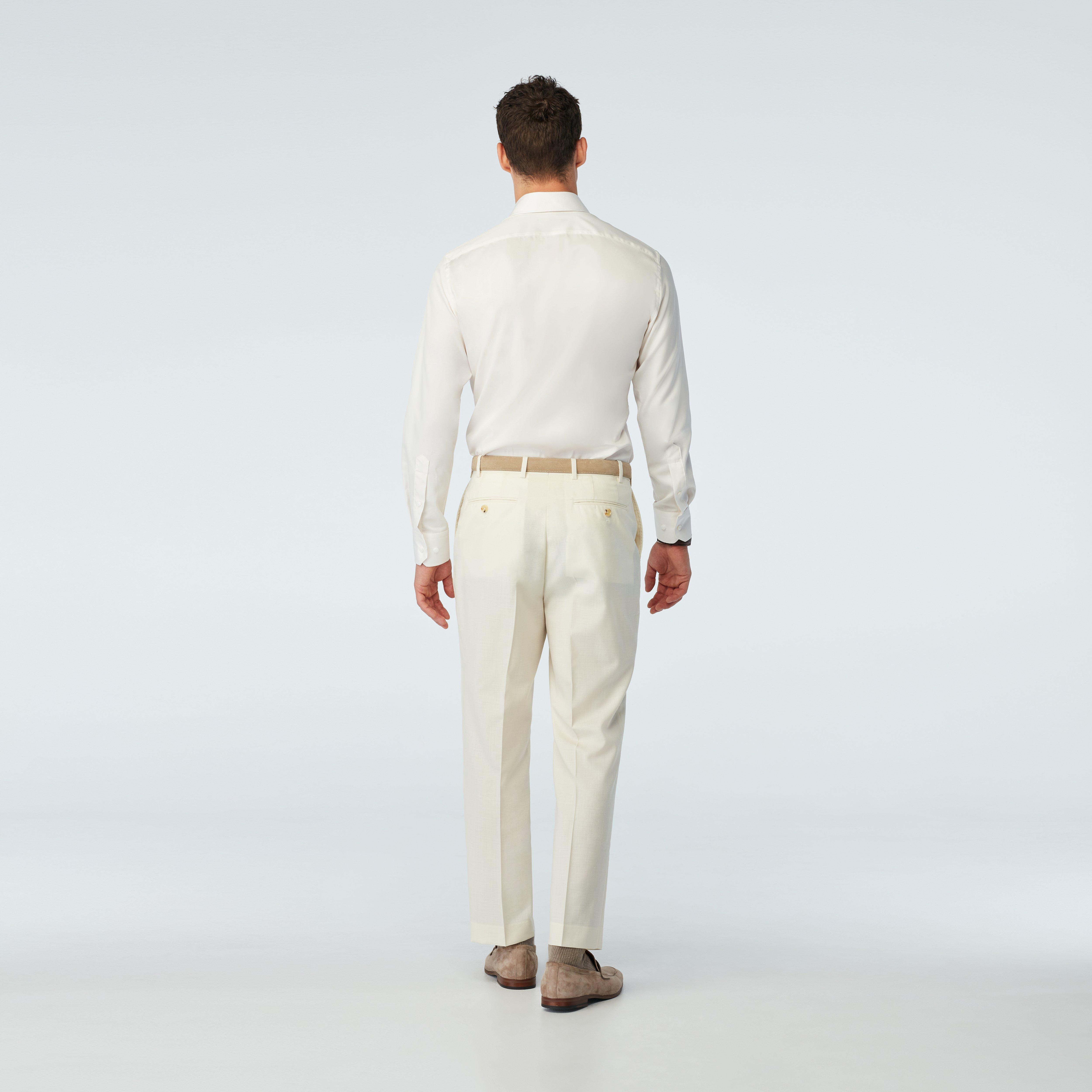 Product thumbnail 2 Cream pants - Stockport Solid Design from Indochino Collection