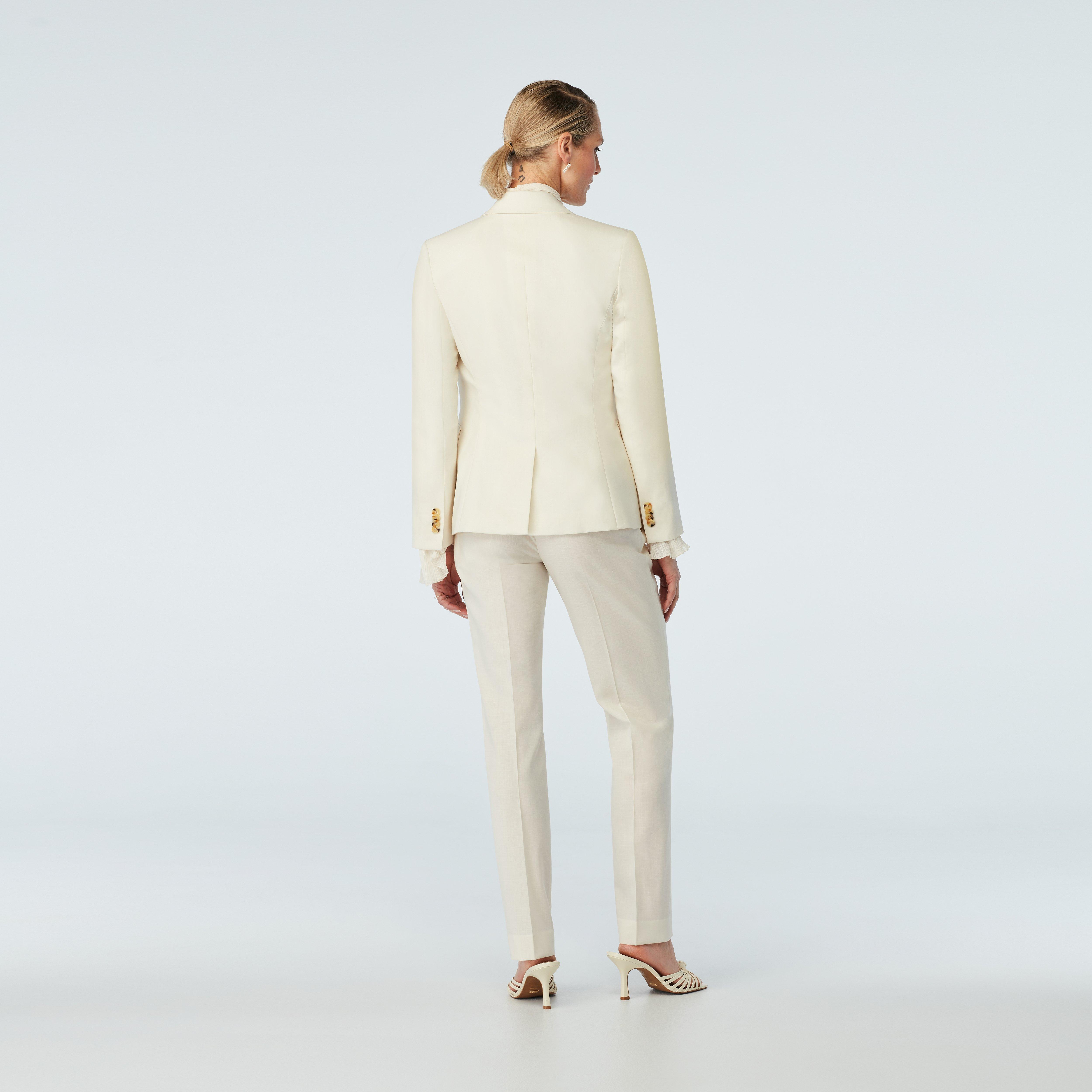 Product thumbnail 2 Cream blazer women - Stockport Solid Design from Spring / Summer Indochino Collection
