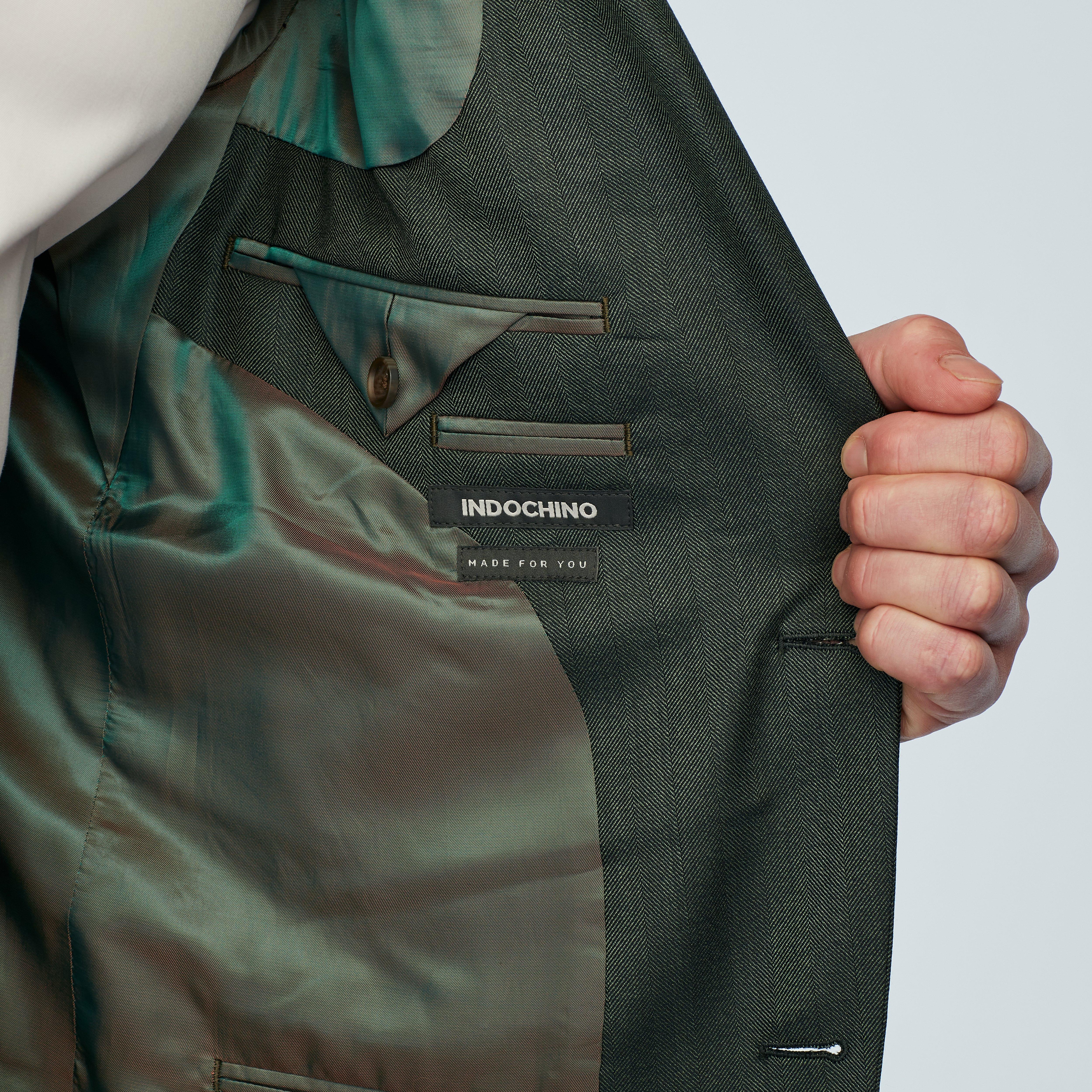 Product thumbnail 3 Green blazer - Modica Solid Design from Italian Indochino Collection