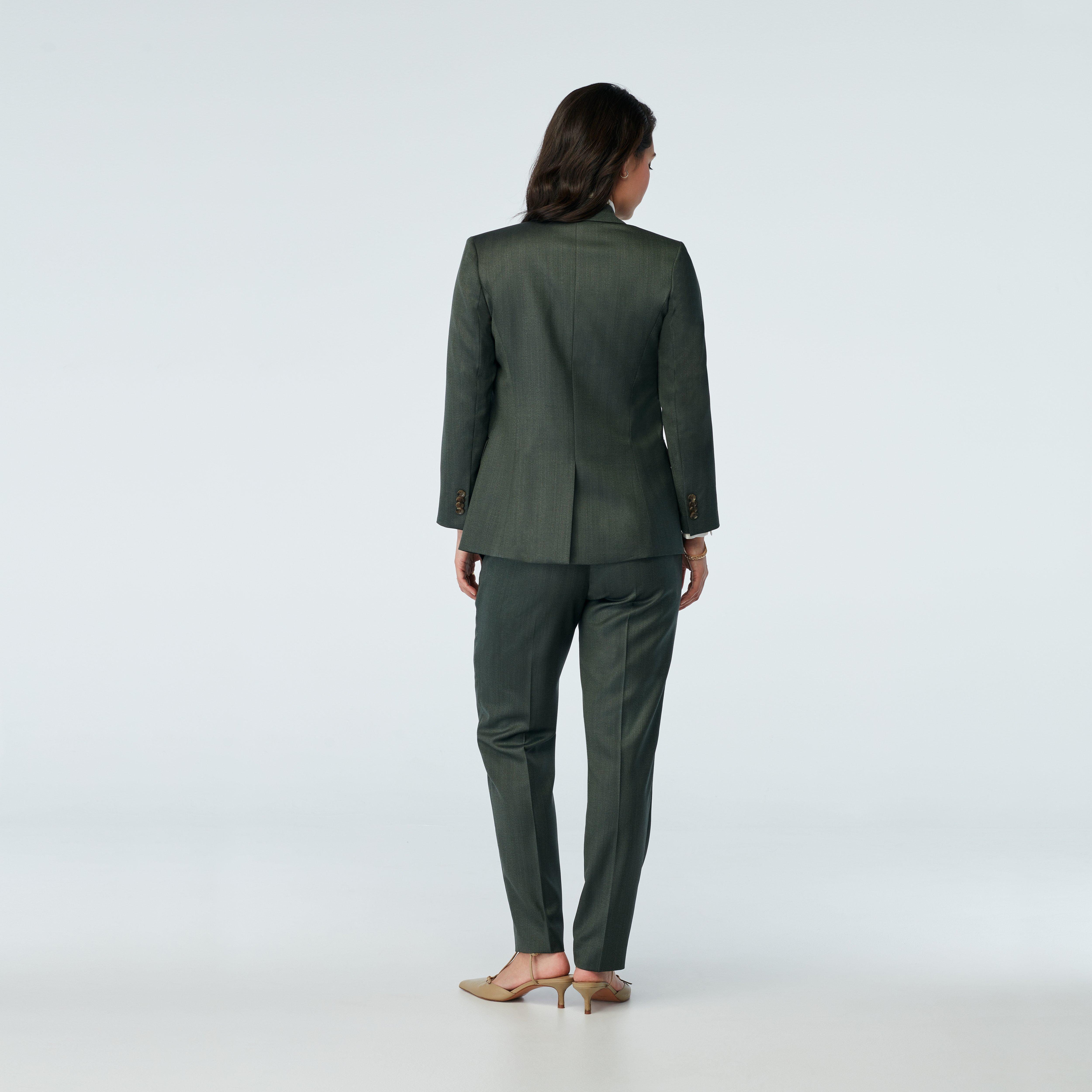 Product thumbnail 2 Green blazer women - Modica Solid Design from Italian Indochino Collection