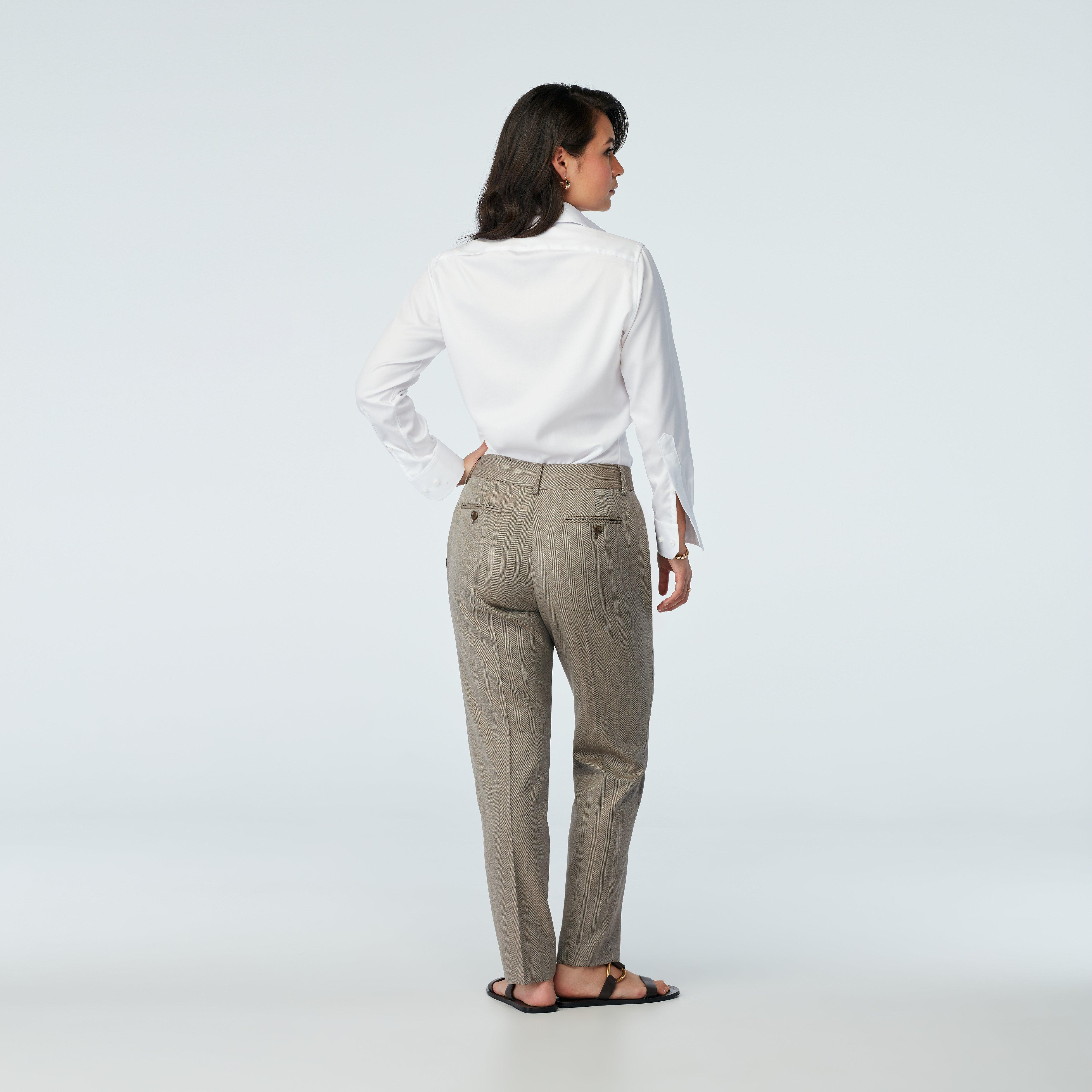 Product thumbnail 2 Brown pants women - Modica Solid Design from Italian Seasonal Indochino Collection