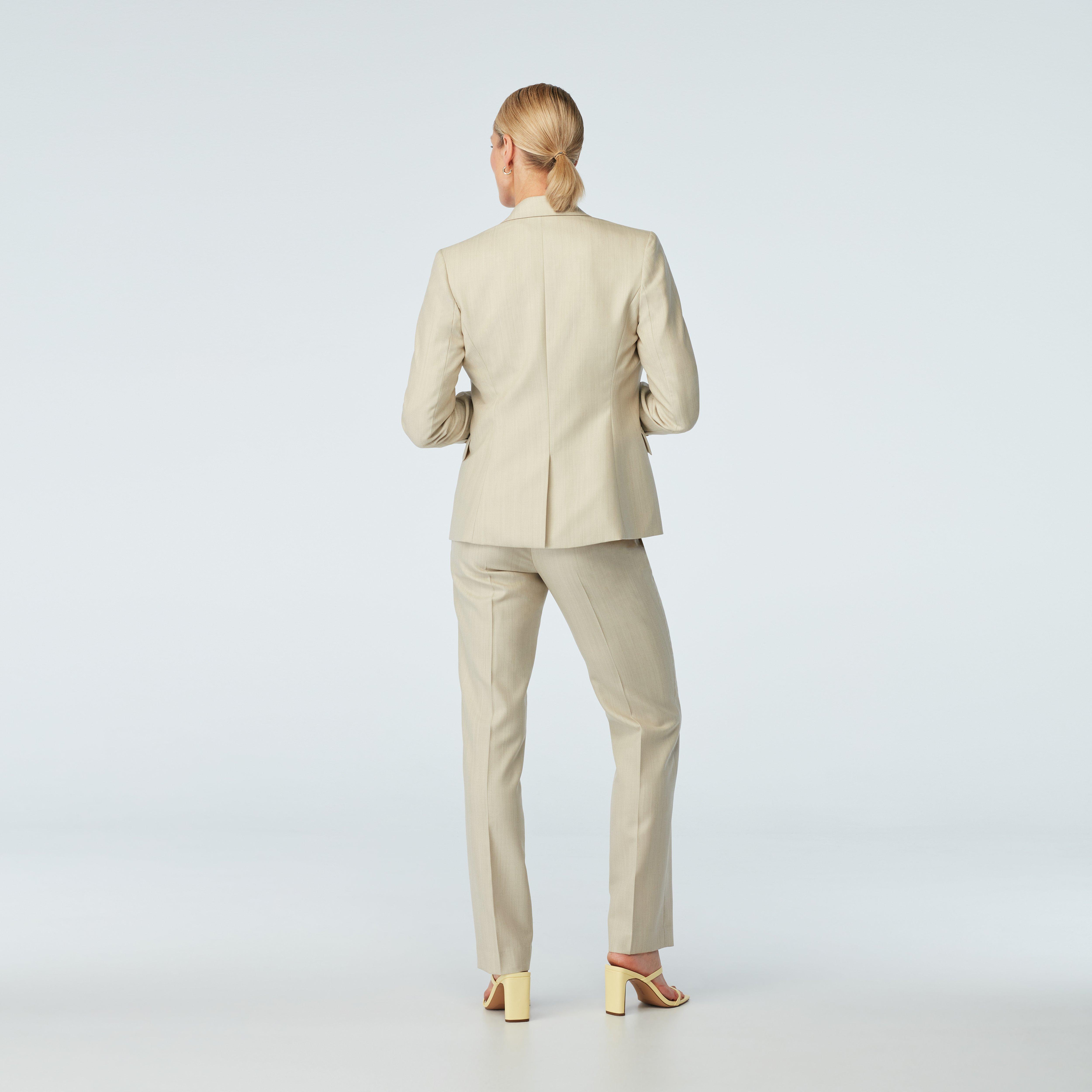 Product thumbnail 2 Cream blazer women - Modica Solid Design from Italian Seasonal Indochino Collection