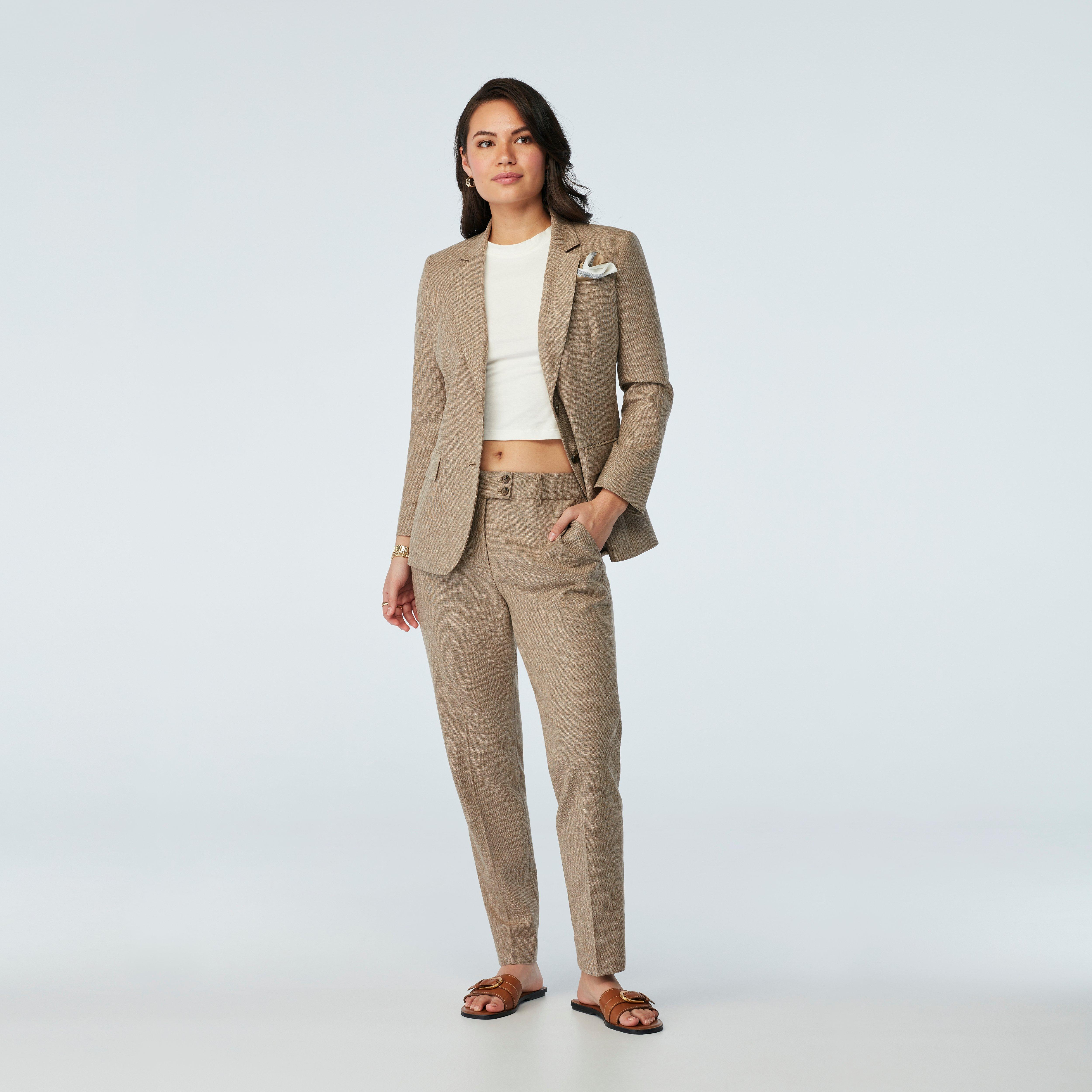 Sand suit women - Marche Solid Design from Italian Indochino Collection
