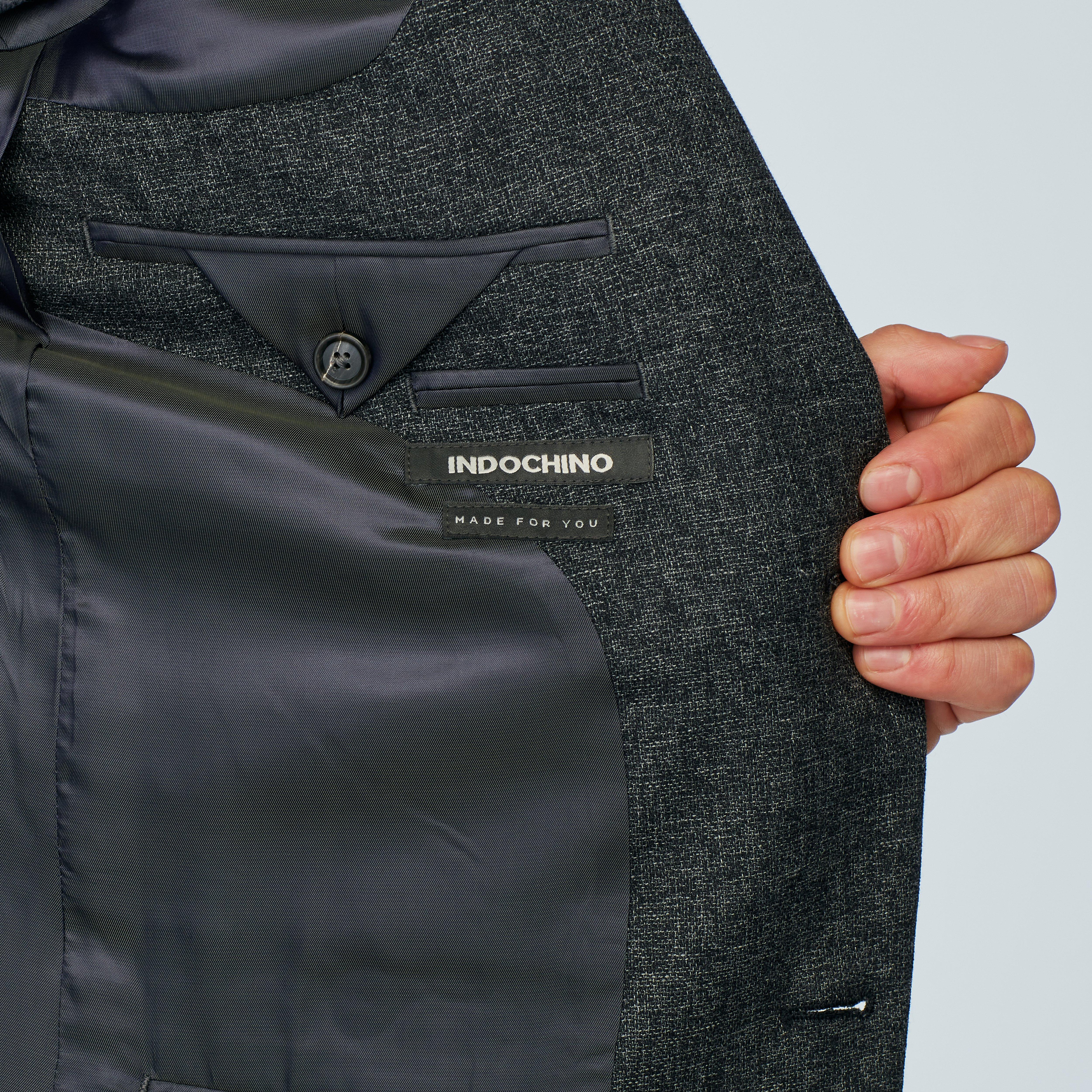 Product thumbnail 3 Gray blazer - Marche Solid Design from Italian Indochino Collection