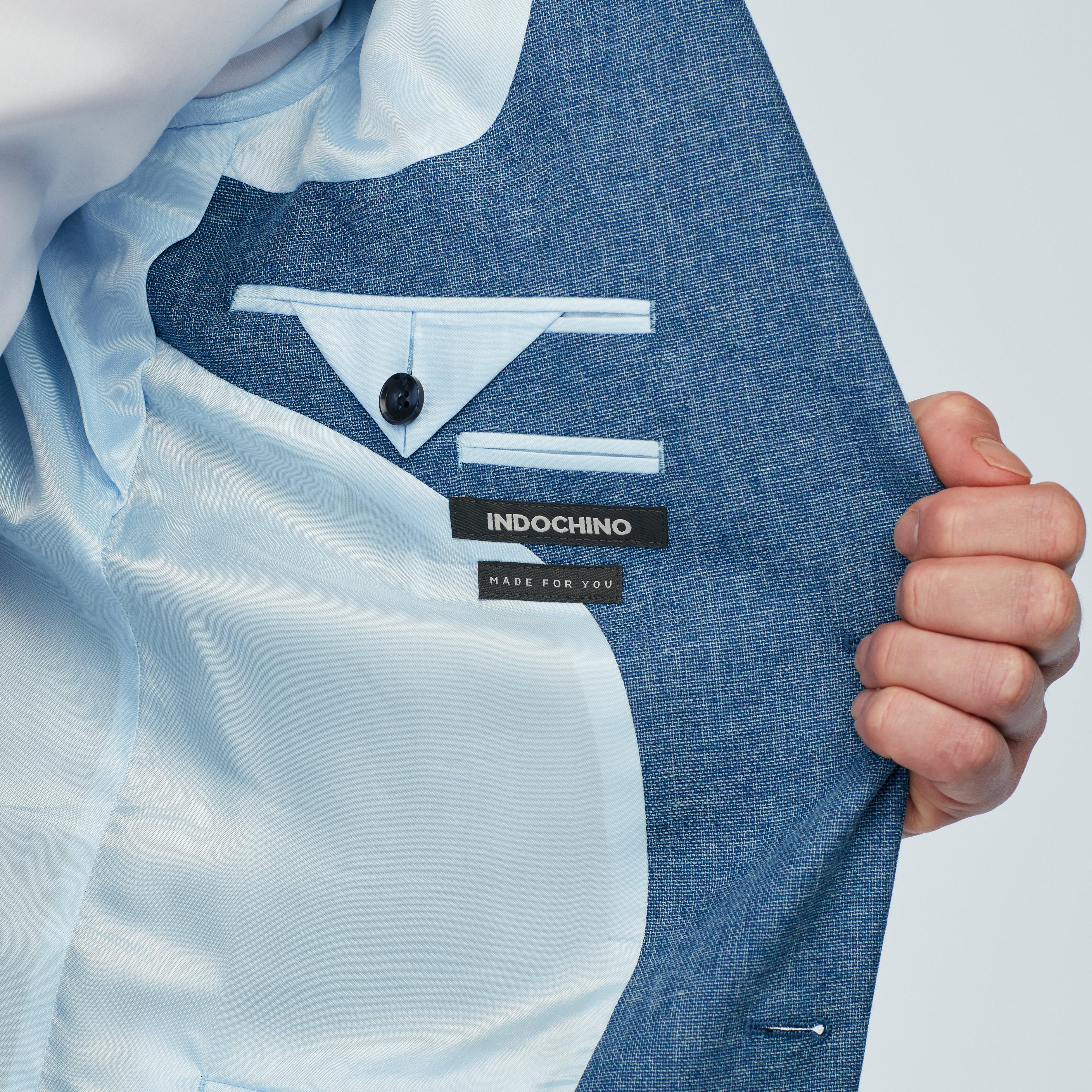 Product thumbnail 3 Blue blazer - Marche Solid Design from Italian Indochino Collection