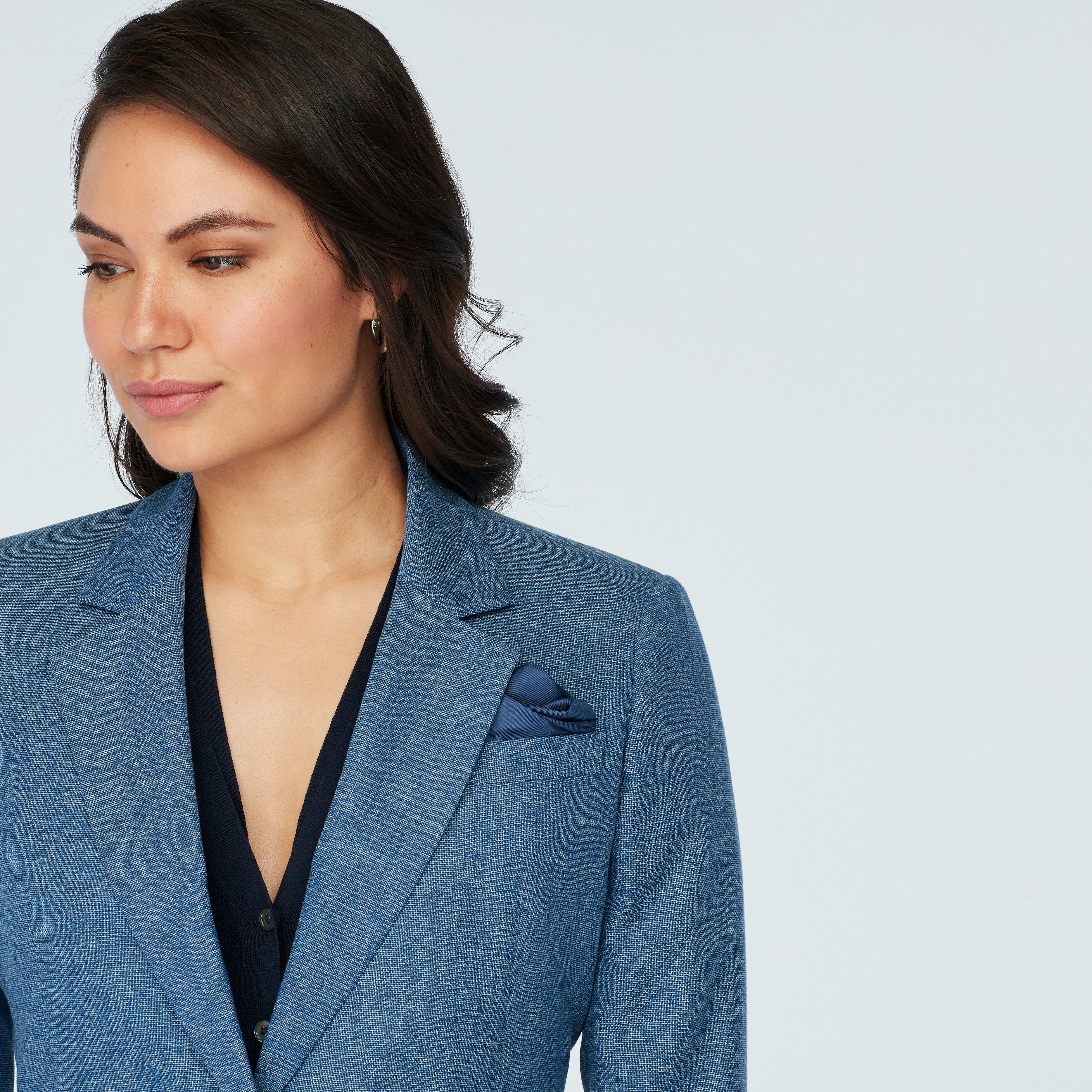 Product thumbnail 6 Blue suit women - Marche Solid Design from Italian Indochino Collection