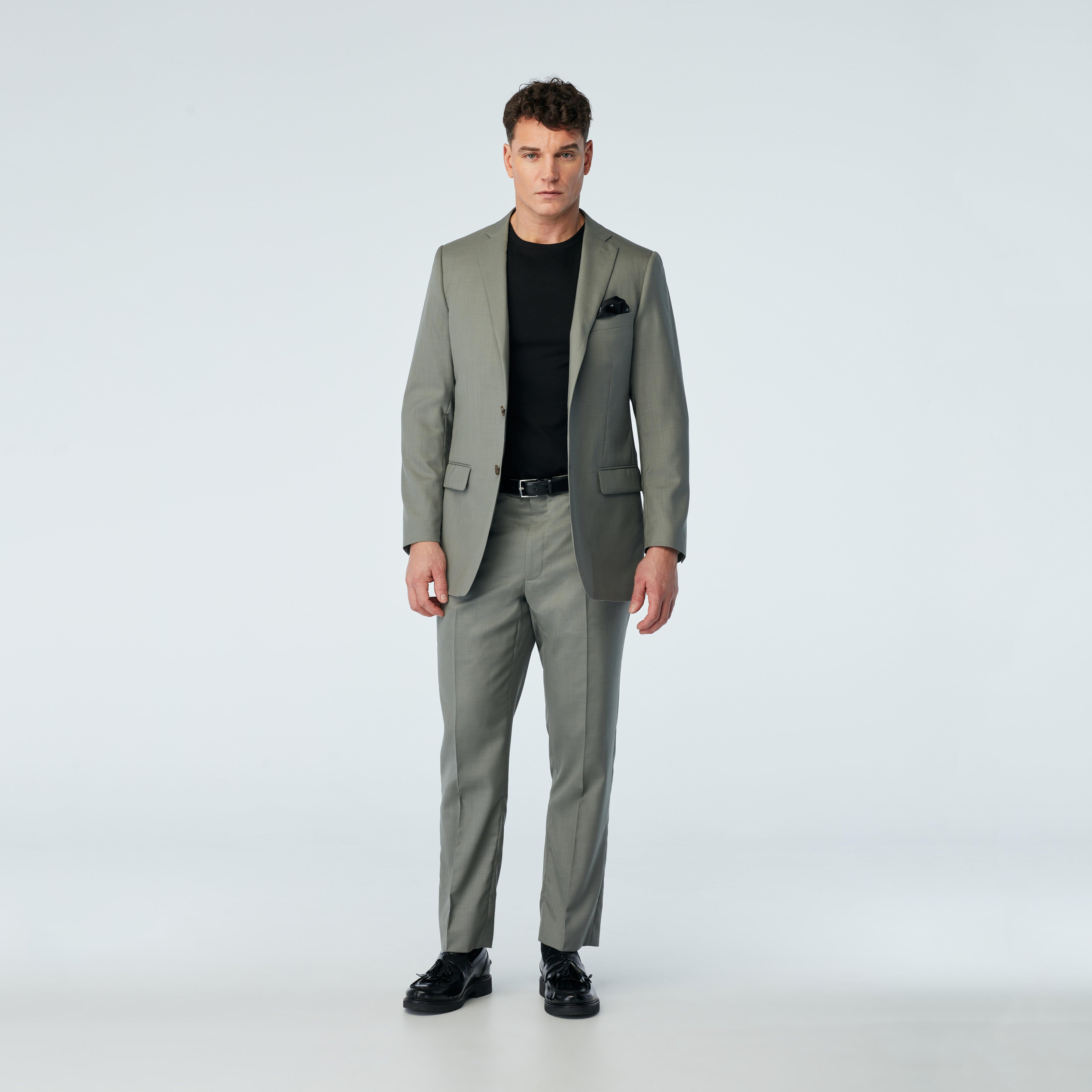 Men's Custom Blazers - Odell Wool Sisal Sage Blazer | INDOCHINO