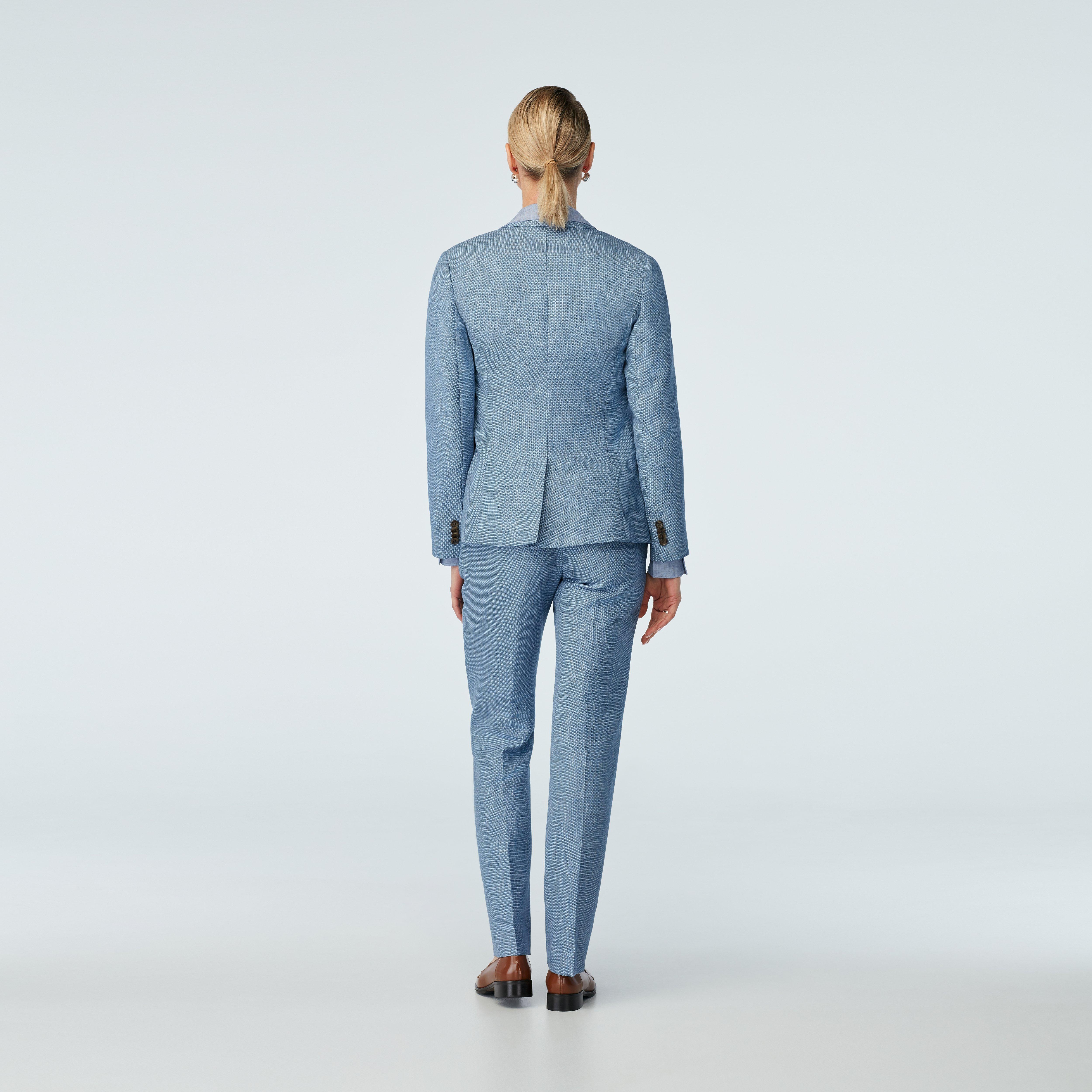 Product thumbnail 2 Blue blazer women - Outwell Pattern Design from Spring / Summer Indochino Collection