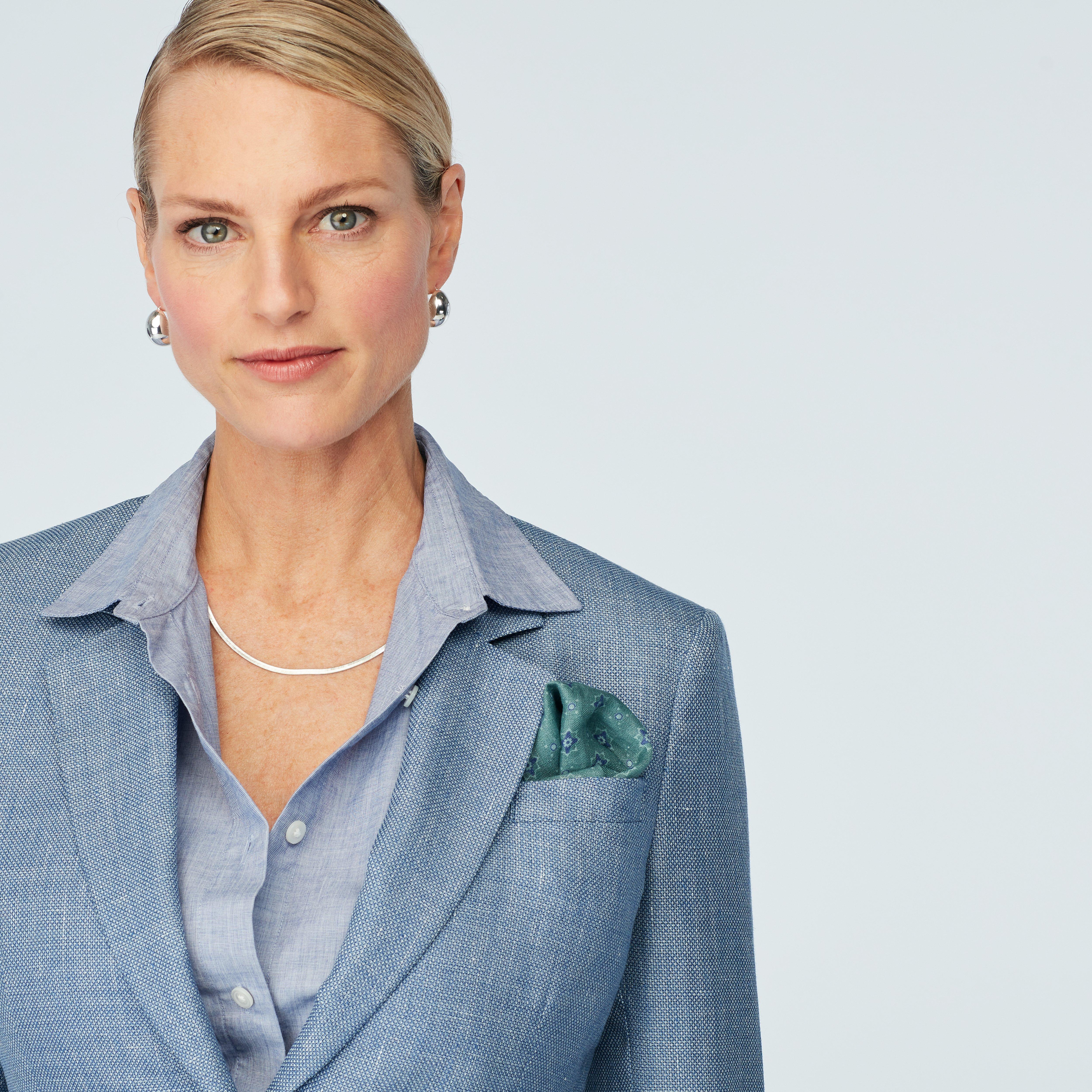 Product thumbnail 4 Blue blazer women - Outwell Pattern Design from Spring / Summer Indochino Collection