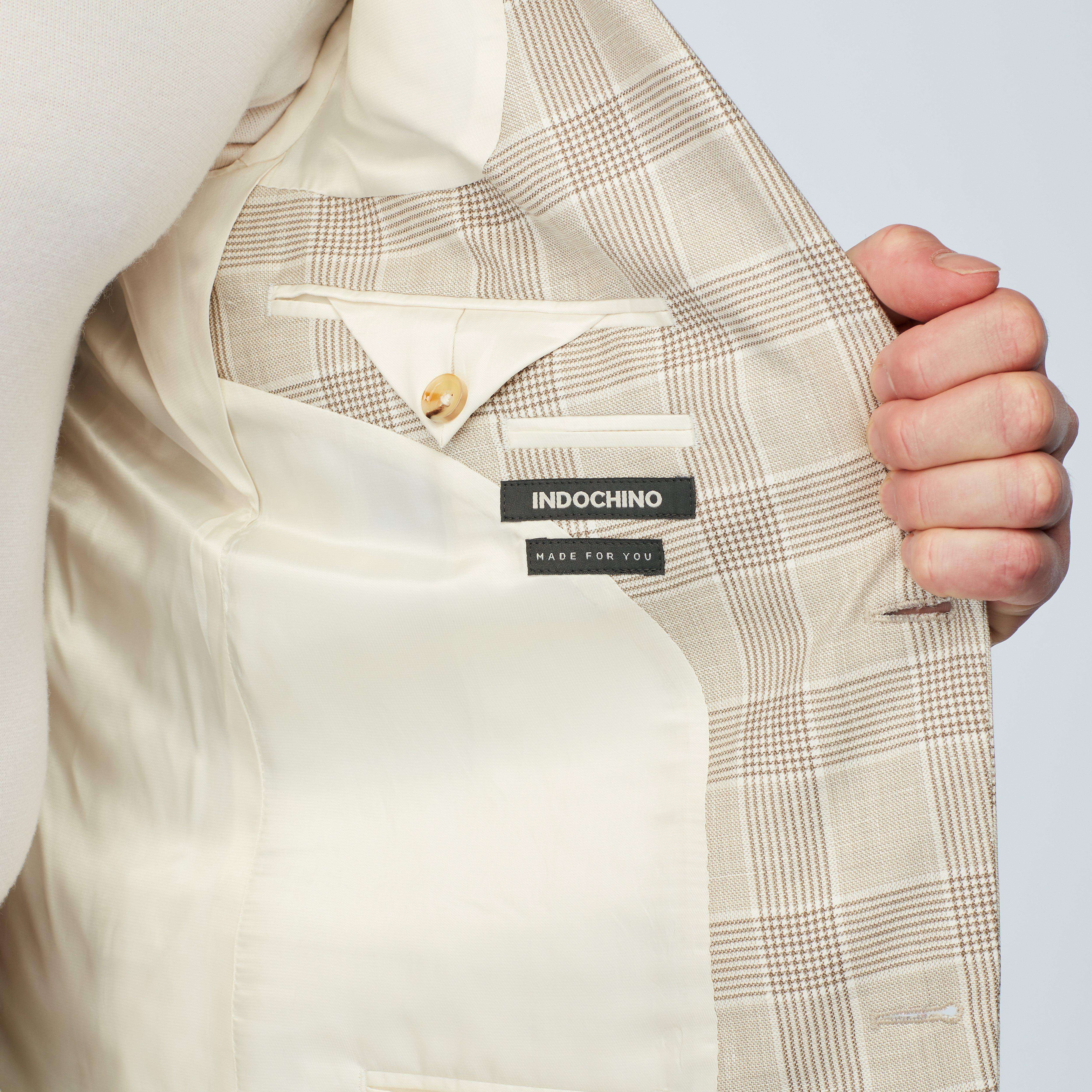 Product thumbnail 3 Sand blazer - Outwell Plaid Design from Spring / Summer Indochino Collection