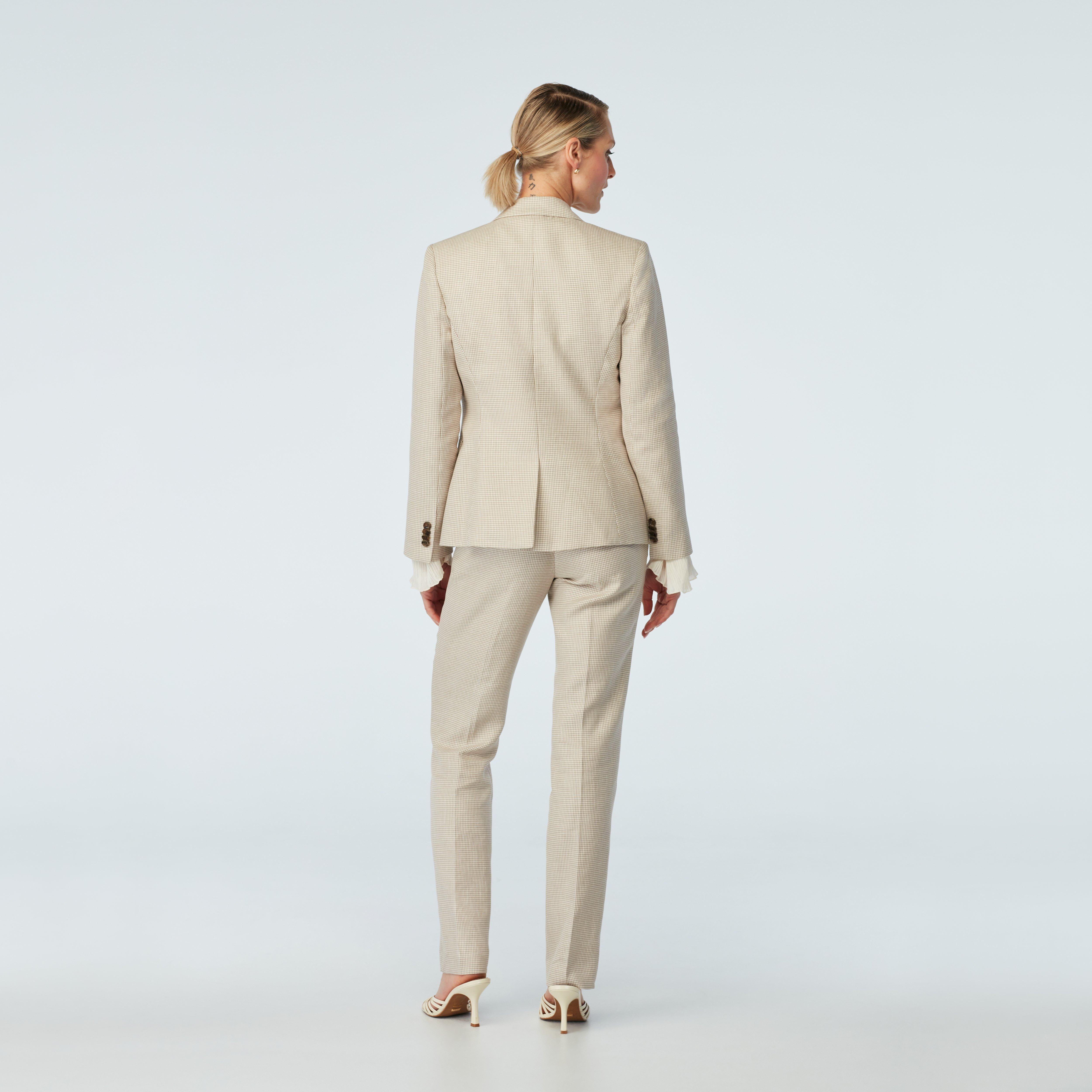 Product thumbnail 2 Sand blazer women - Ockbrook Houndstooth Design from Spring / Summer Indochino Collection