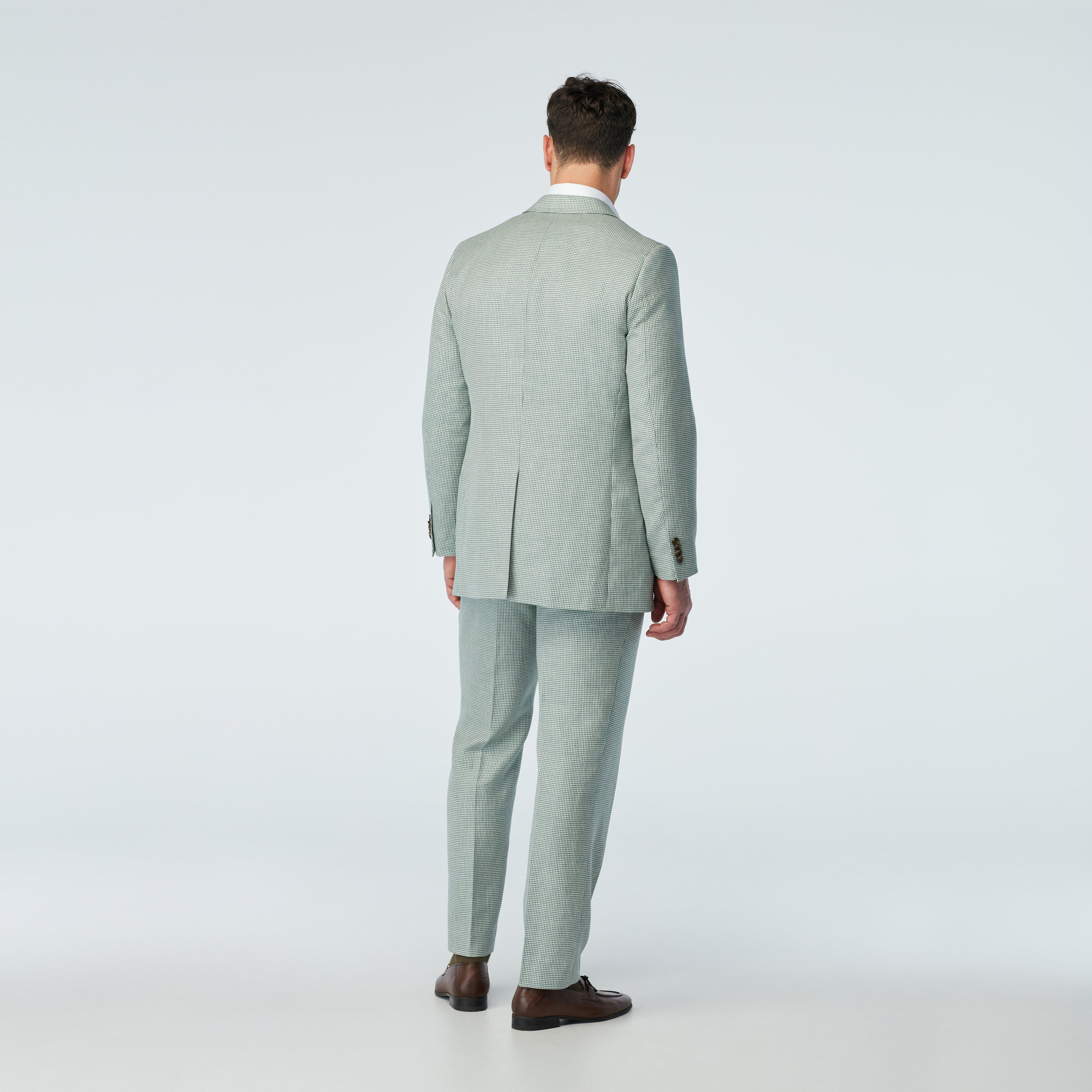 Product thumbnail 2 Teal suit - Ockbrook Houndstooth Design from Spring / Summer Indochino Collection