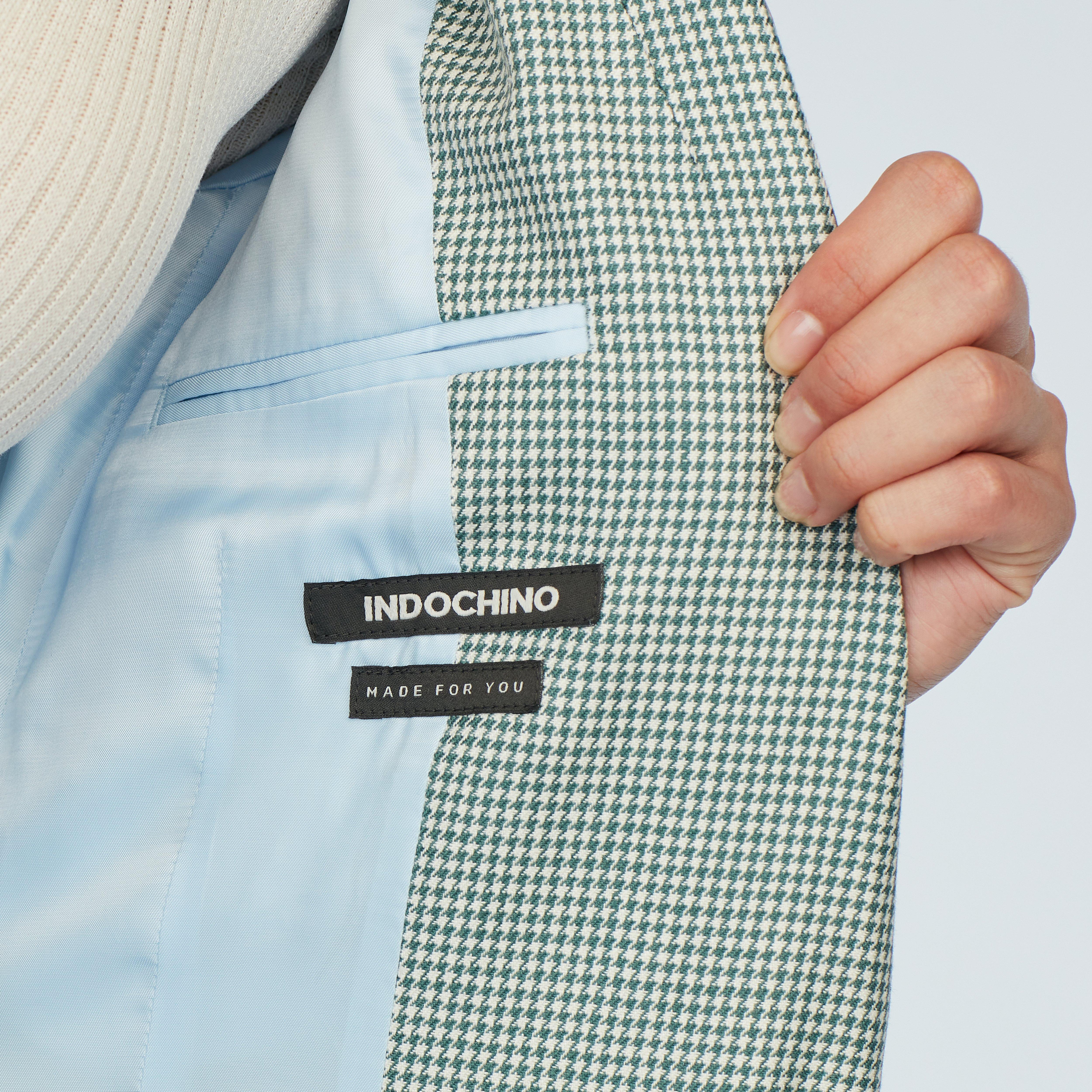 Product thumbnail 3 Teal blazer women - Ockbrook Houndstooth Design from Spring / Summer Indochino Collection