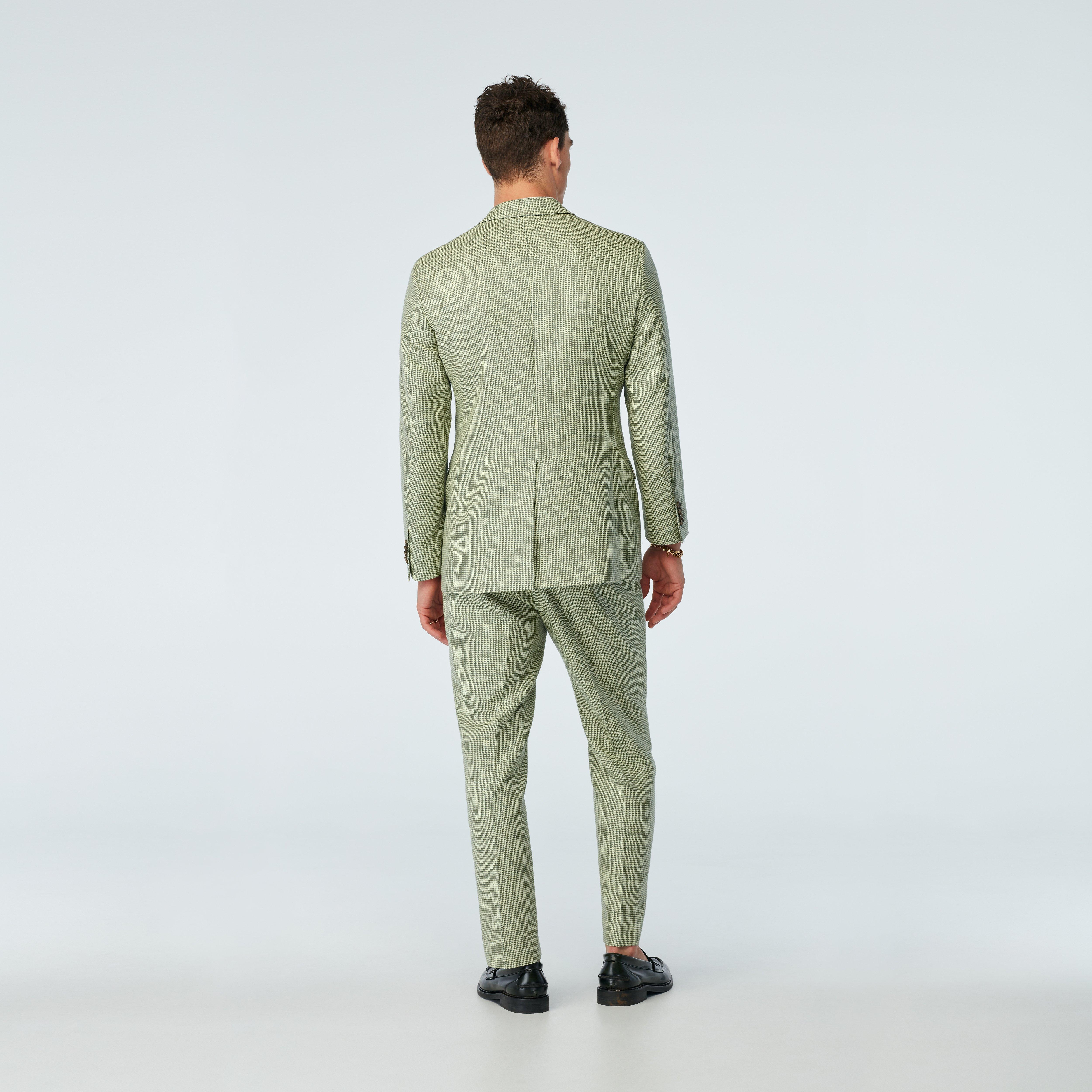 Product thumbnail 2 Green suit - Ockbrook Houndstooth Design from Spring / Summer Indochino Collection