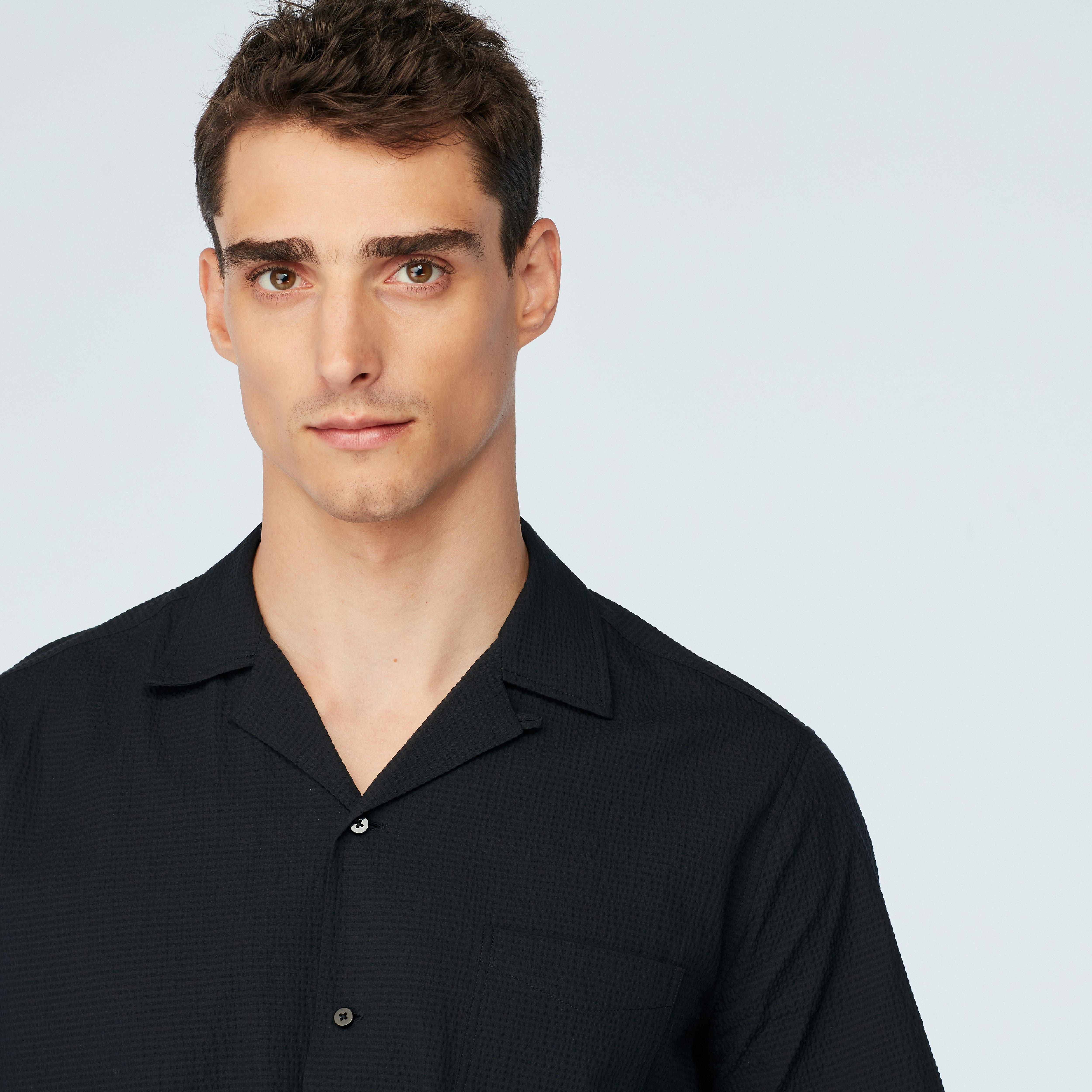 Product thumbnail 3 Black campshirt - Oakington Solid Design from Spring / Summer Indochino Collection