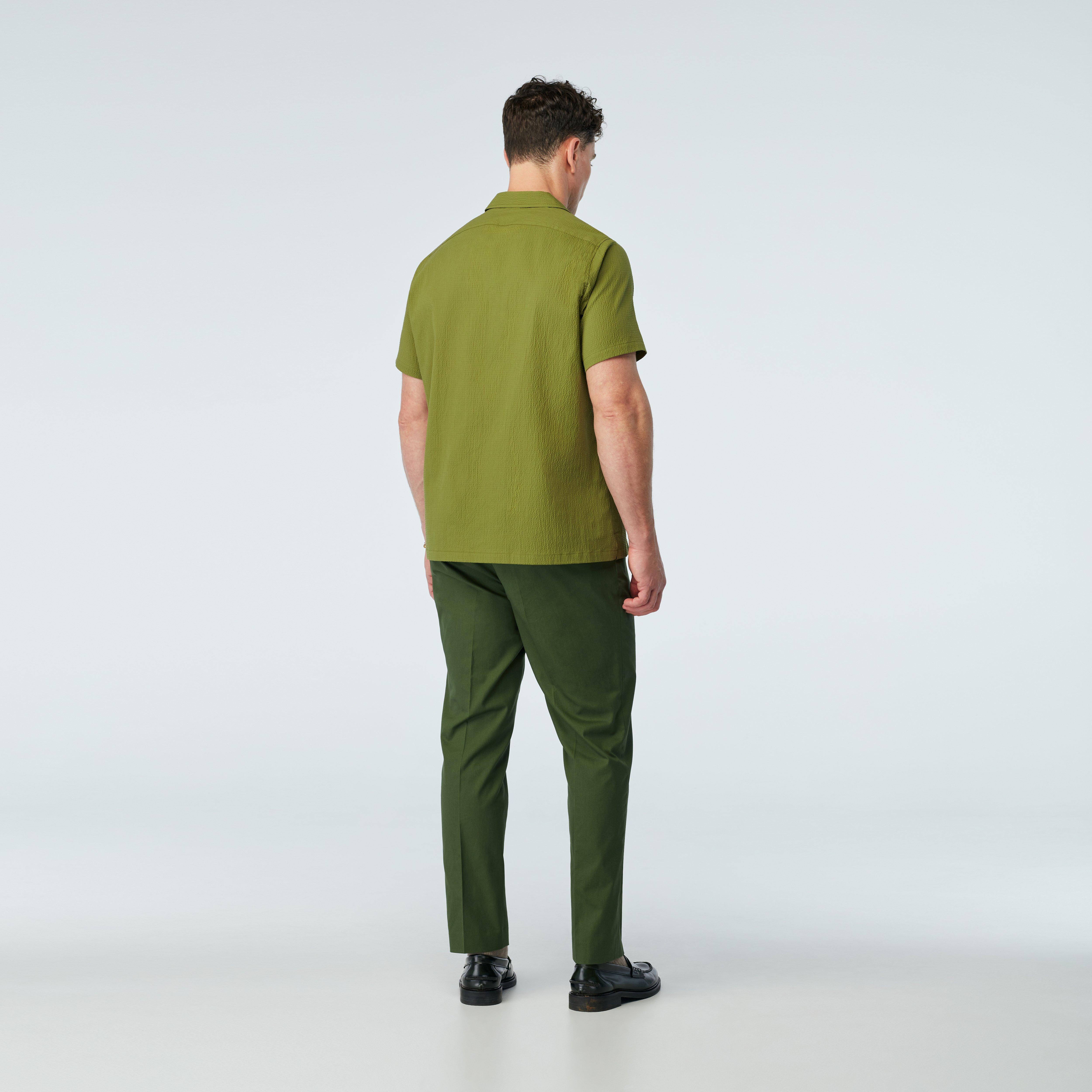 Product thumbnail 2 Green campshirt - Oakington Solid Design from Spring / Summer Indochino Collection