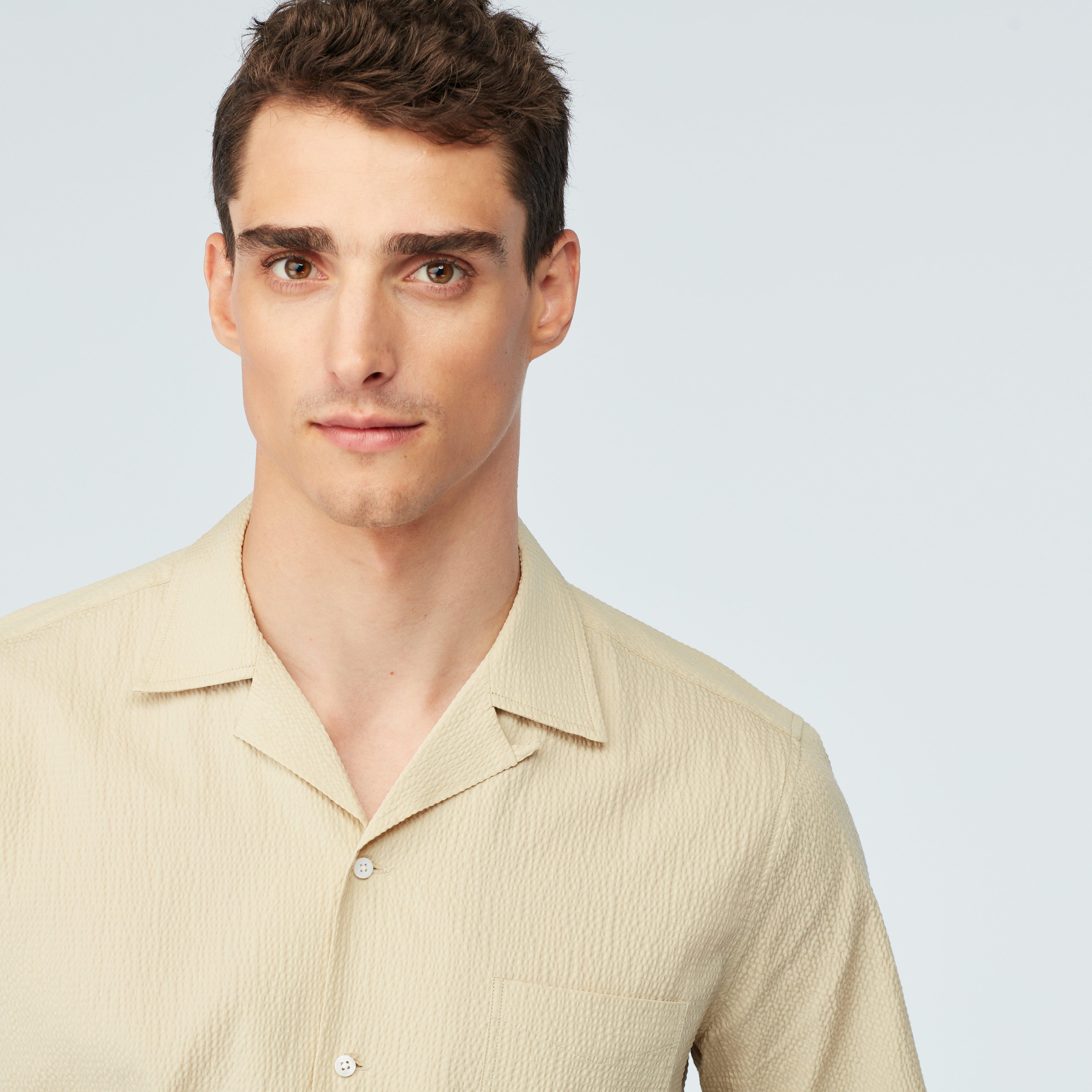Product thumbnail 3 Sand campshirt - Oakington Solid Design from Spring / Summer Indochino Collection