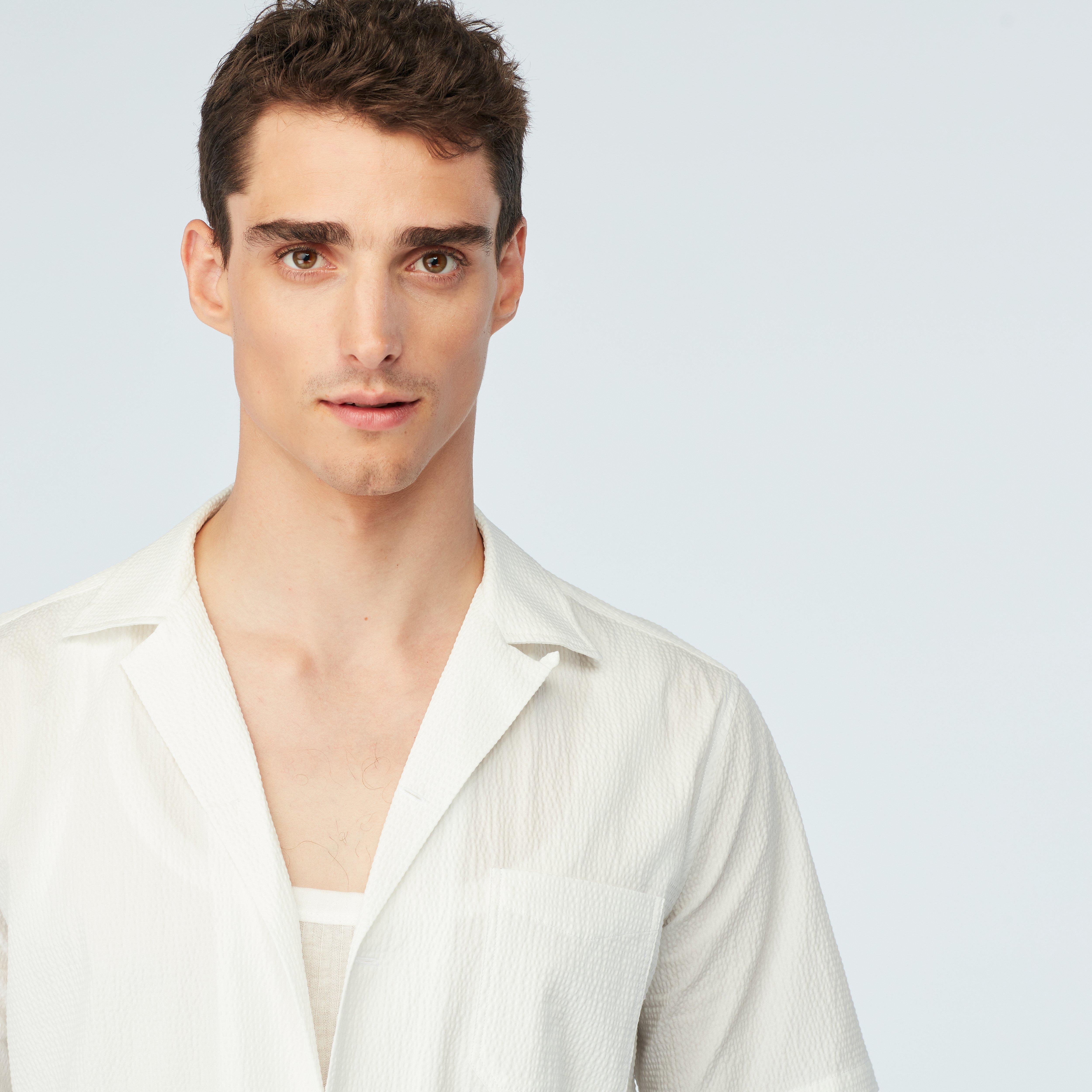 Product thumbnail 3 White campshirt - Oakington Solid Design from Spring / Summer Indochino Collection