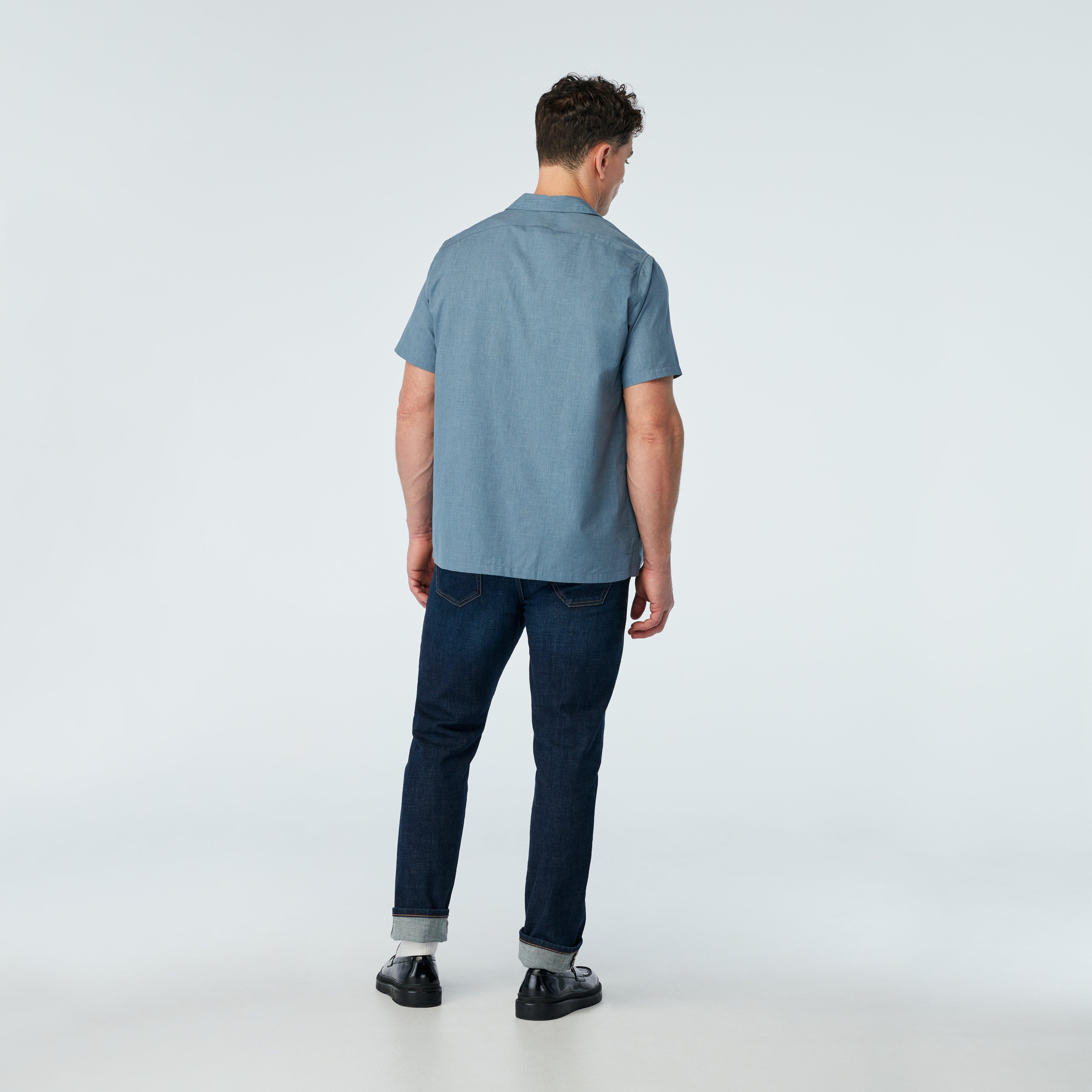 Product thumbnail 2 Blue campshirt - Ospringe Solid Design from Spring / Summer Indochino Collection