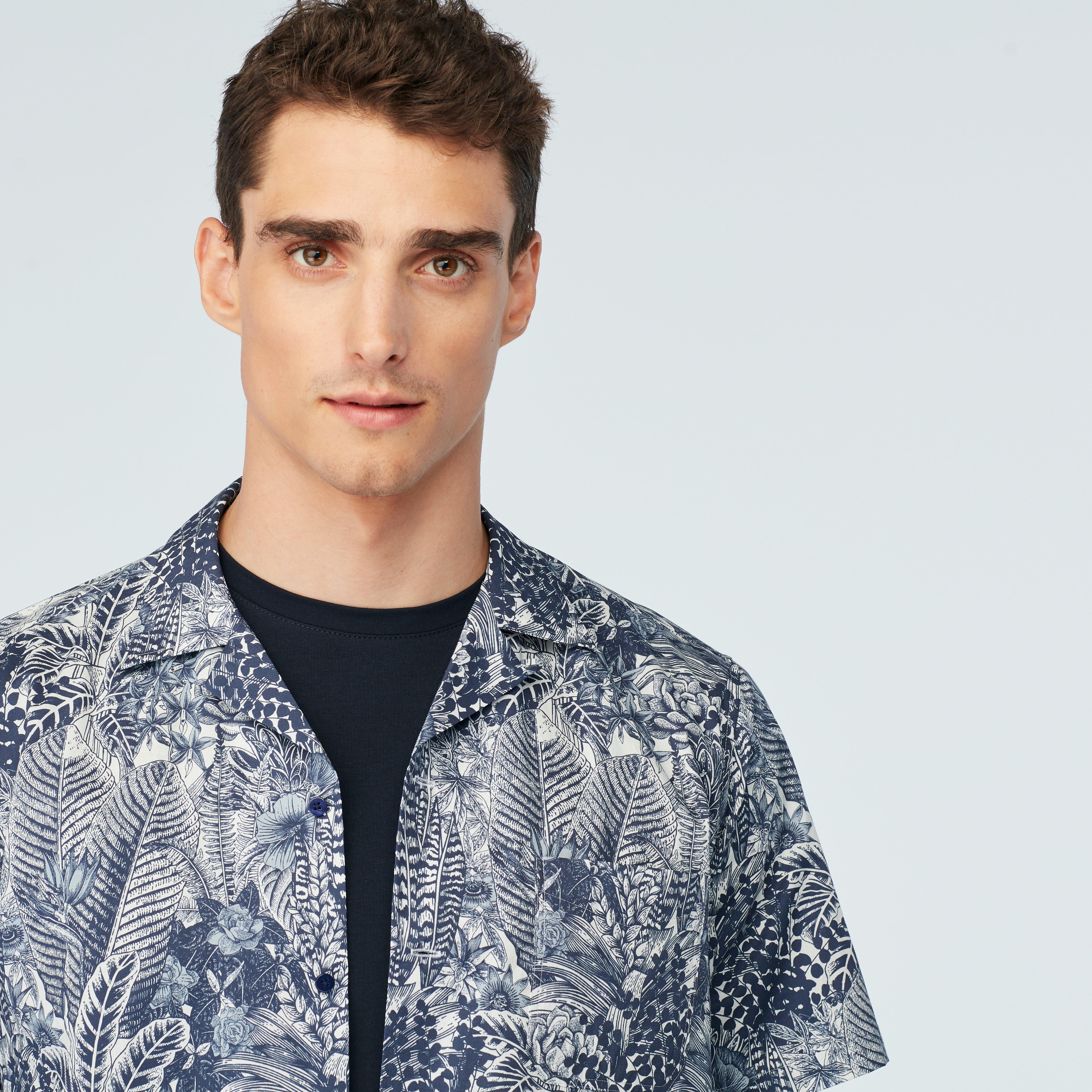 Product thumbnail 3 Navy campshirt - Oyne Pattern Design from Spring / Summer Indochino Collection