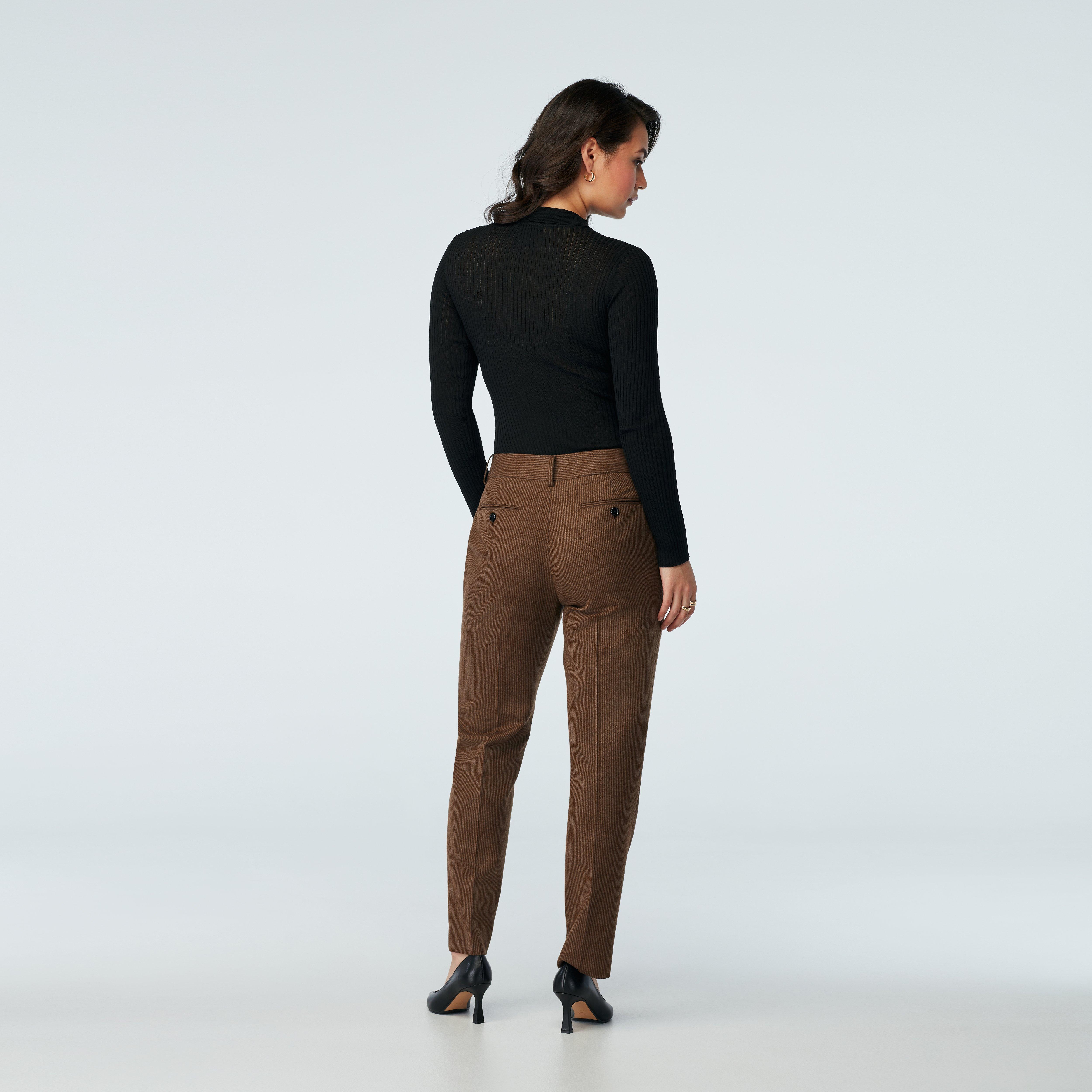 Product thumbnail 2 Brown pants women - Solid Design from Indochino Collection