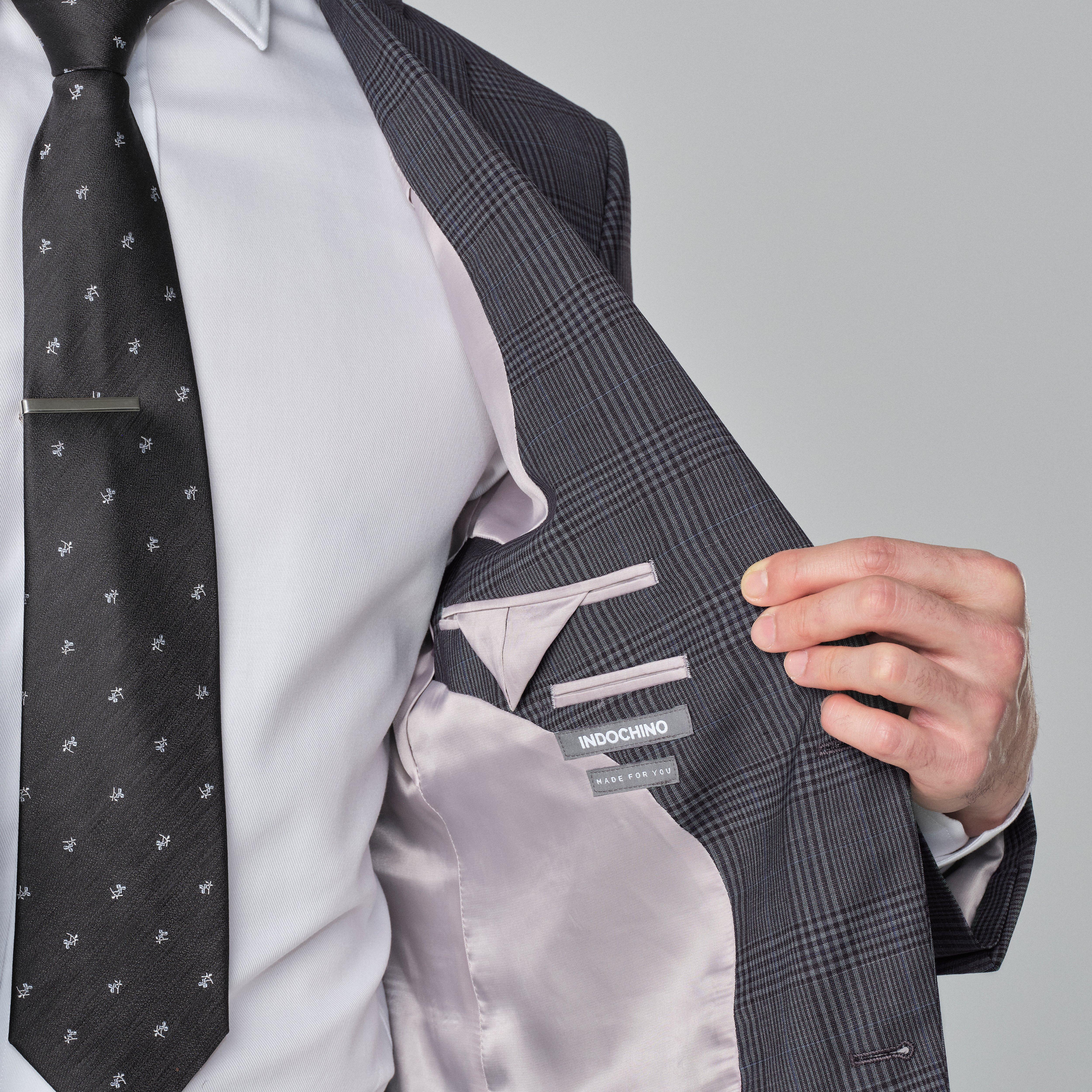 Product thumbnail 5 Teal suit - Milano Checked Design from Italian Indochino Collection