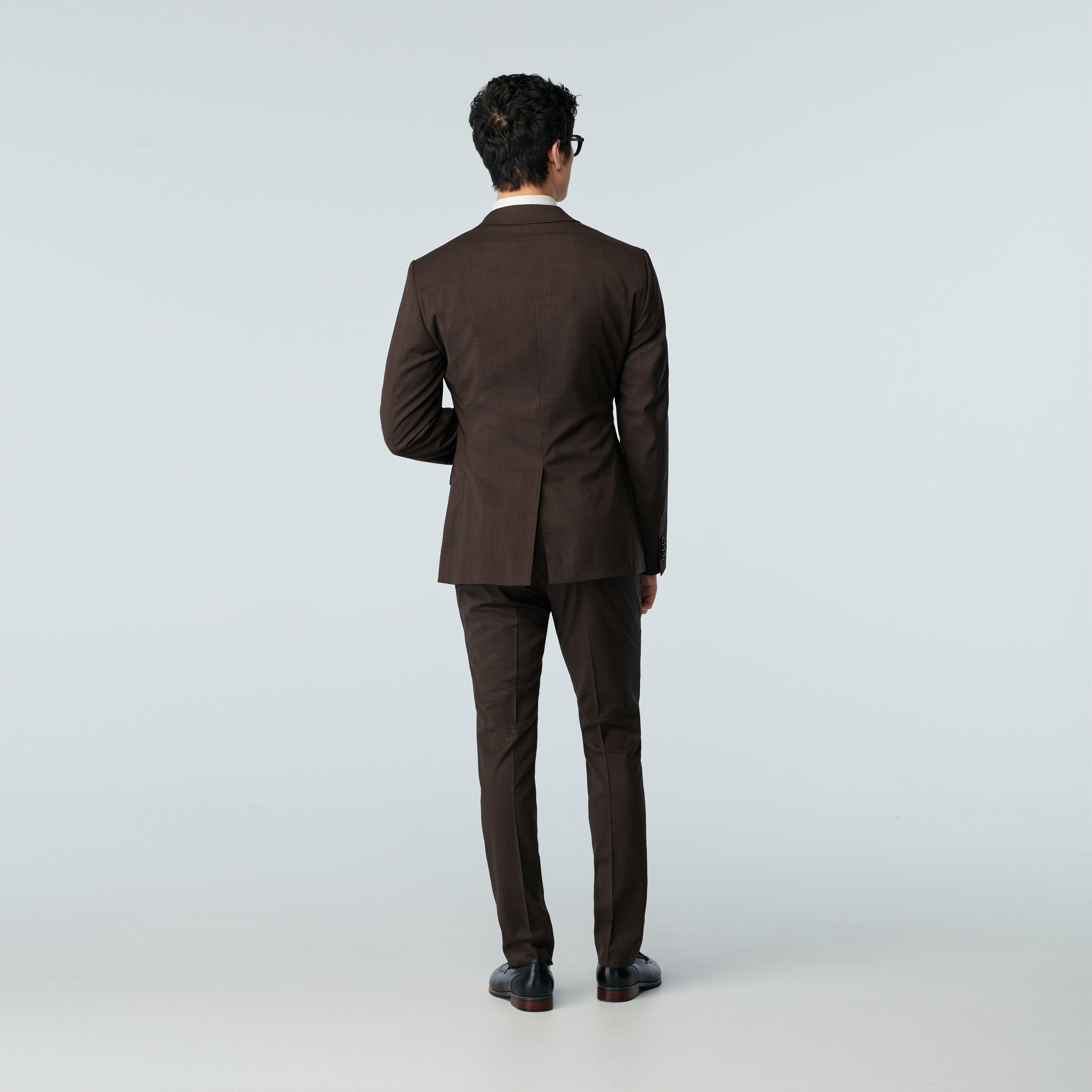 Product thumbnail 2 Brown suit - Milano Checked Design from Italian Indochino Collection